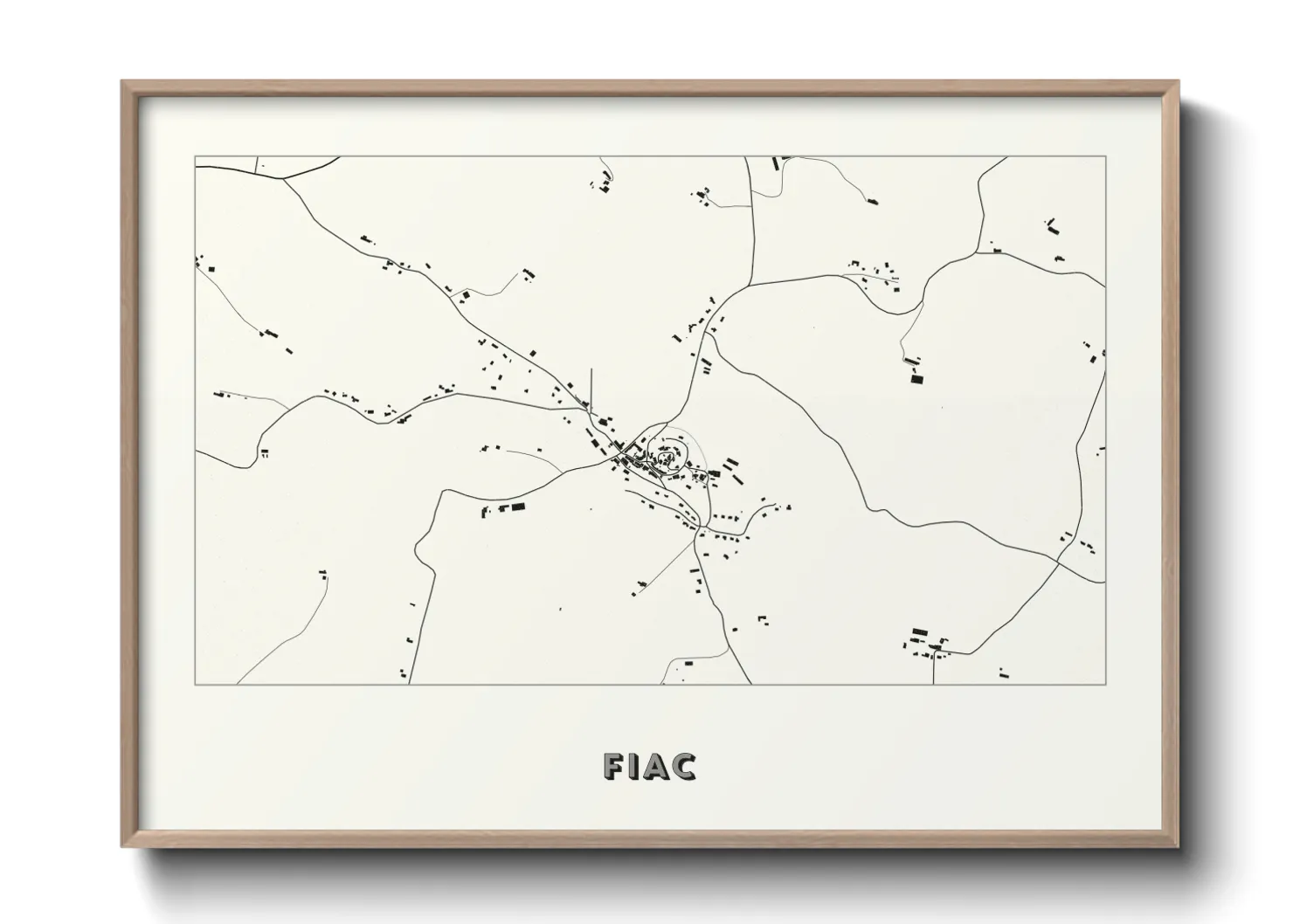 Une affiche de carte sur Fiac