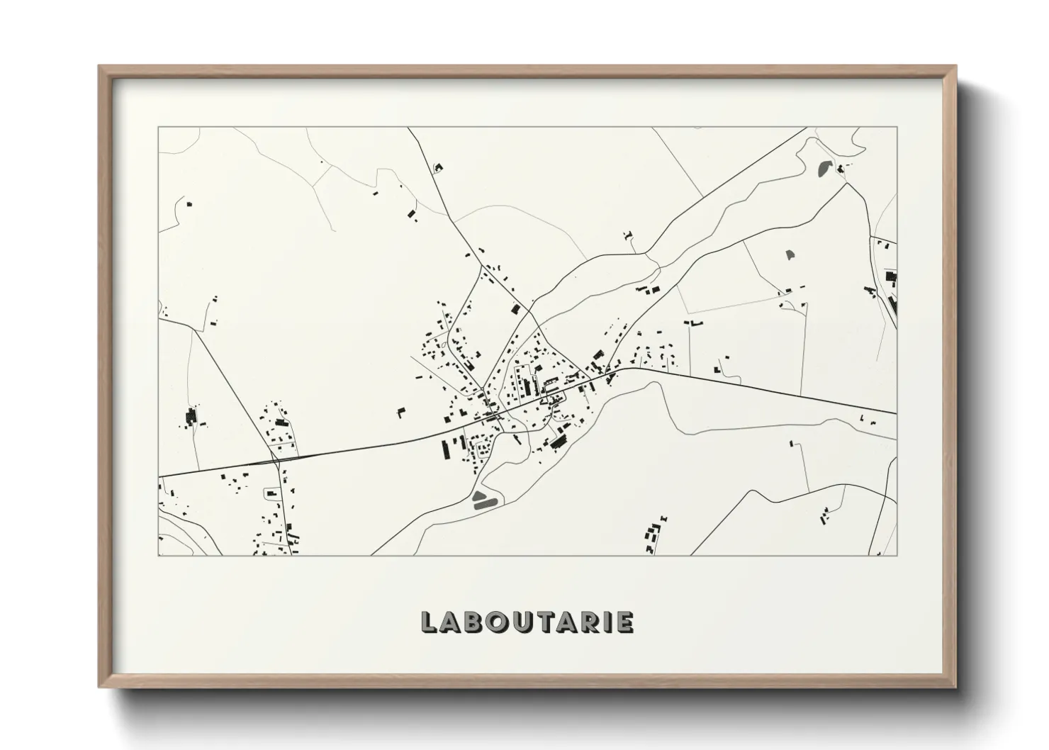 Une affiche de carte sur Laboutarie