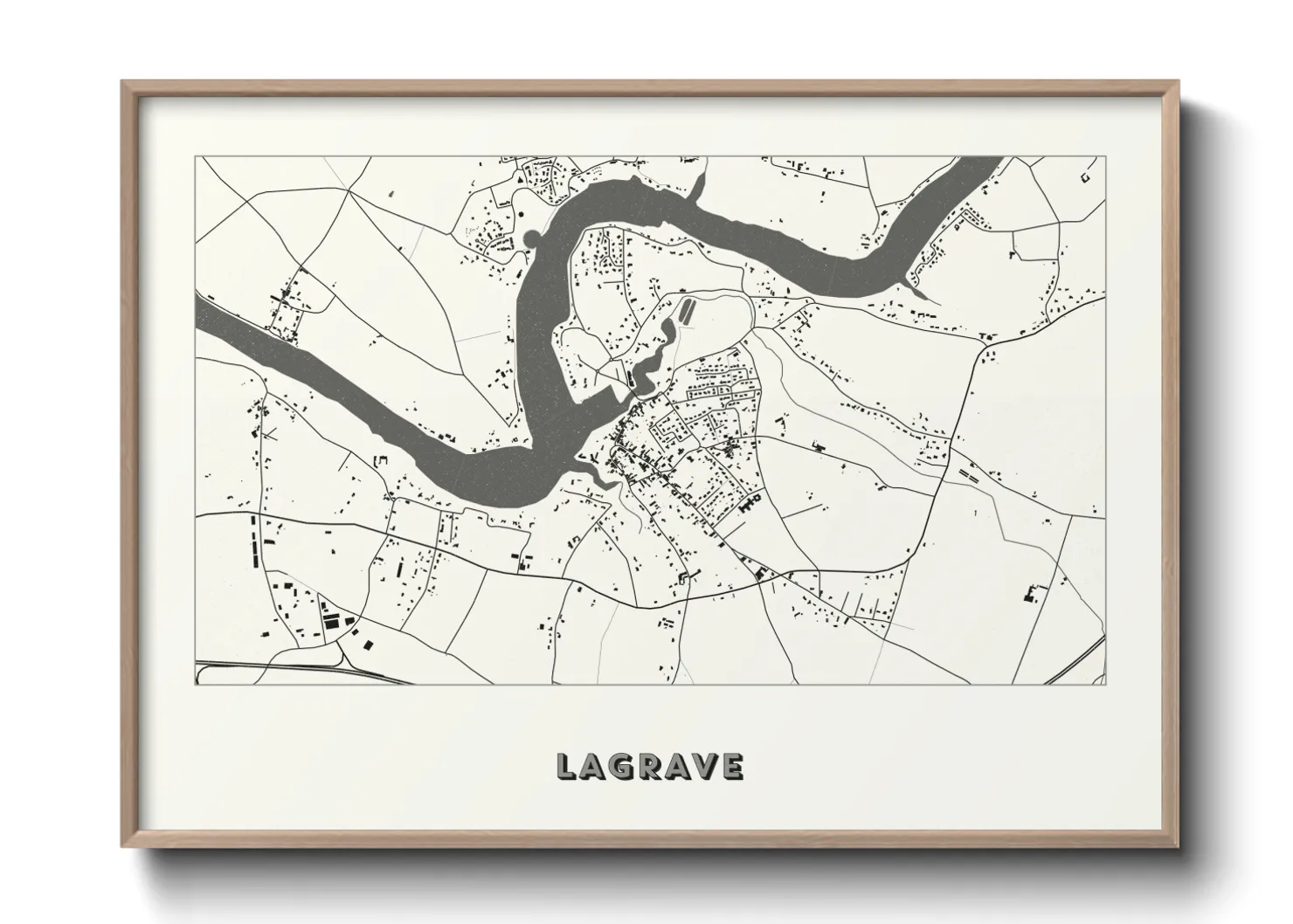 Une affiche de carte sur Lagrave