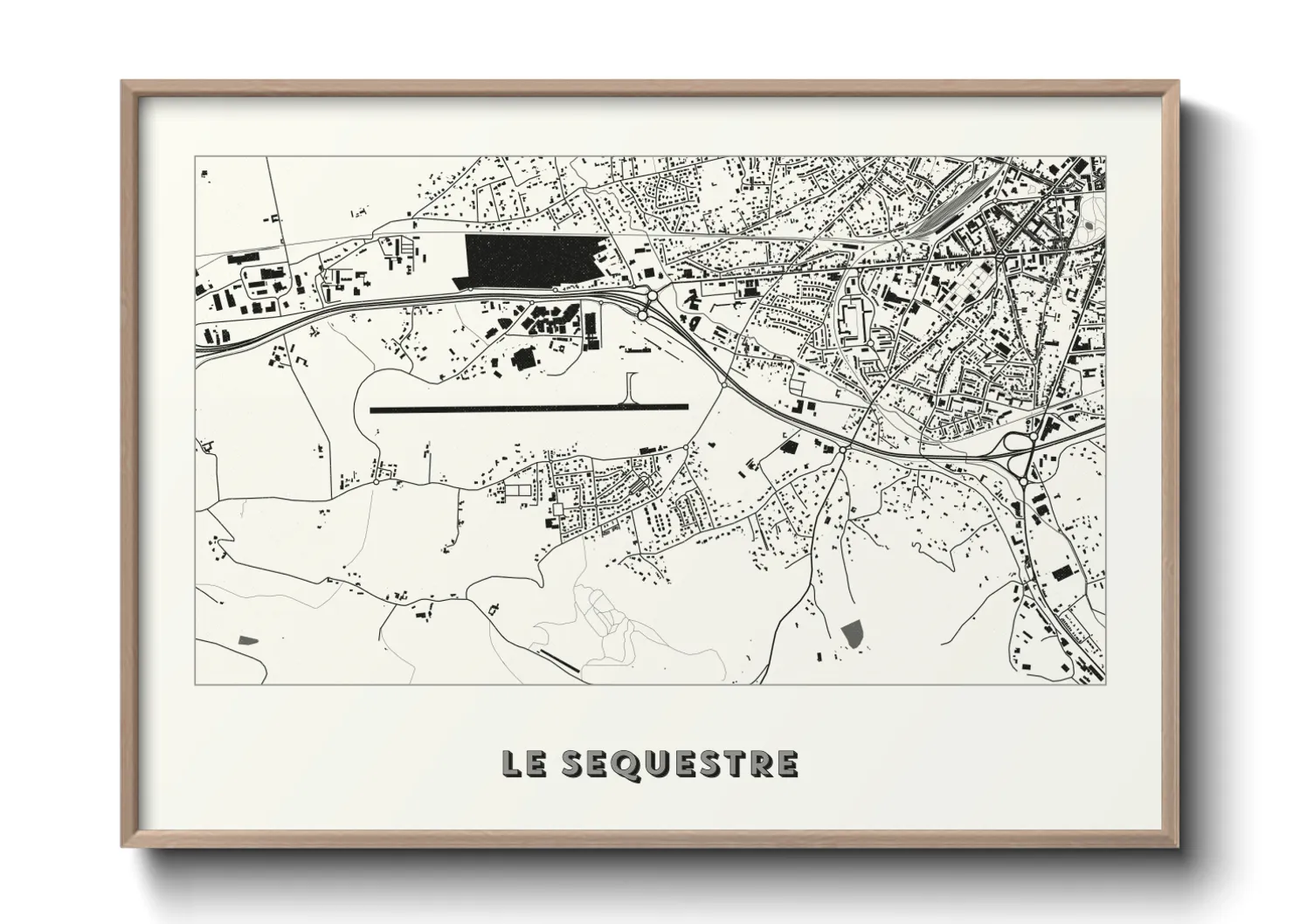 Une affiche de carte sur Le Sequestre