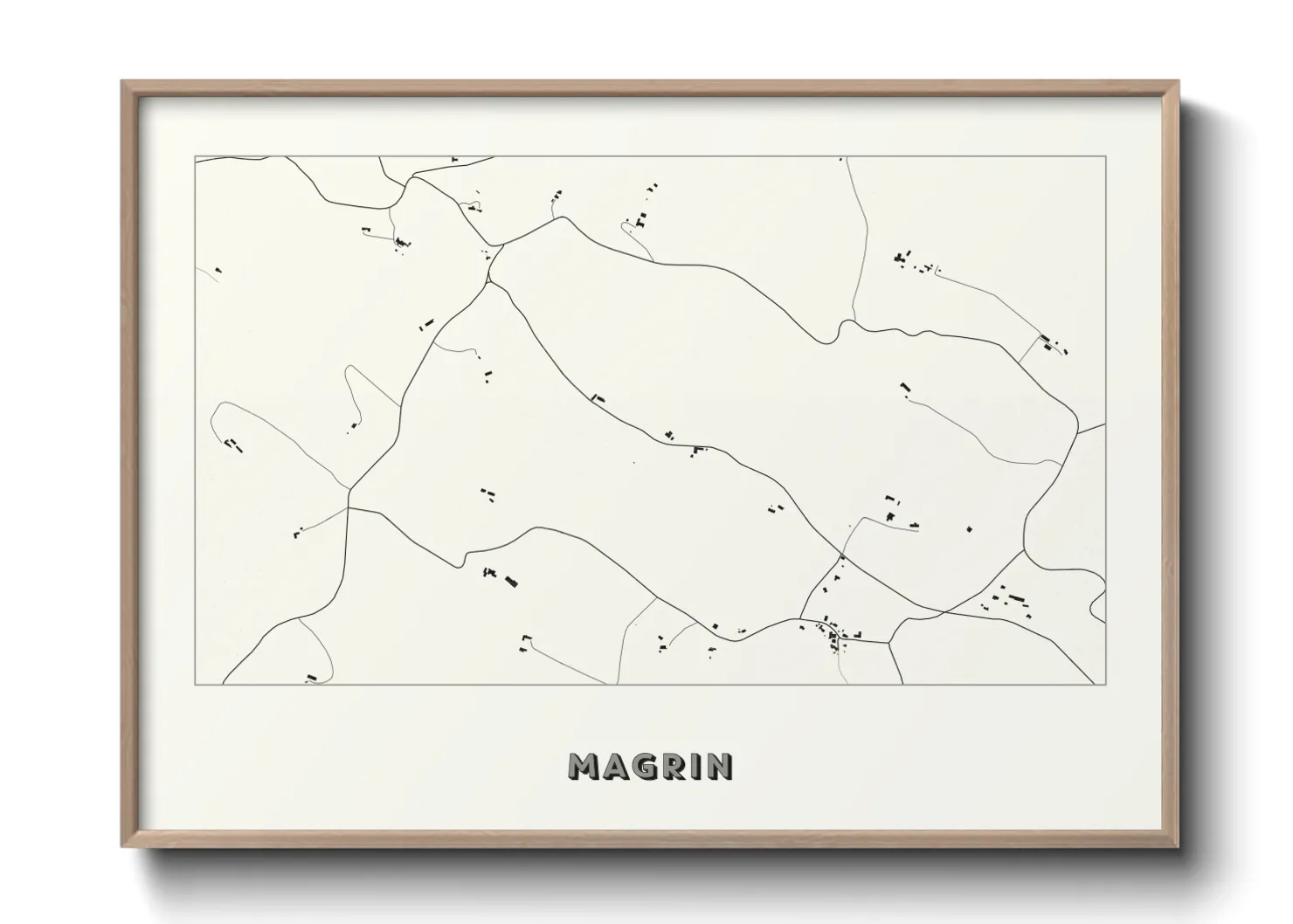 Une affiche de carte sur Magrin