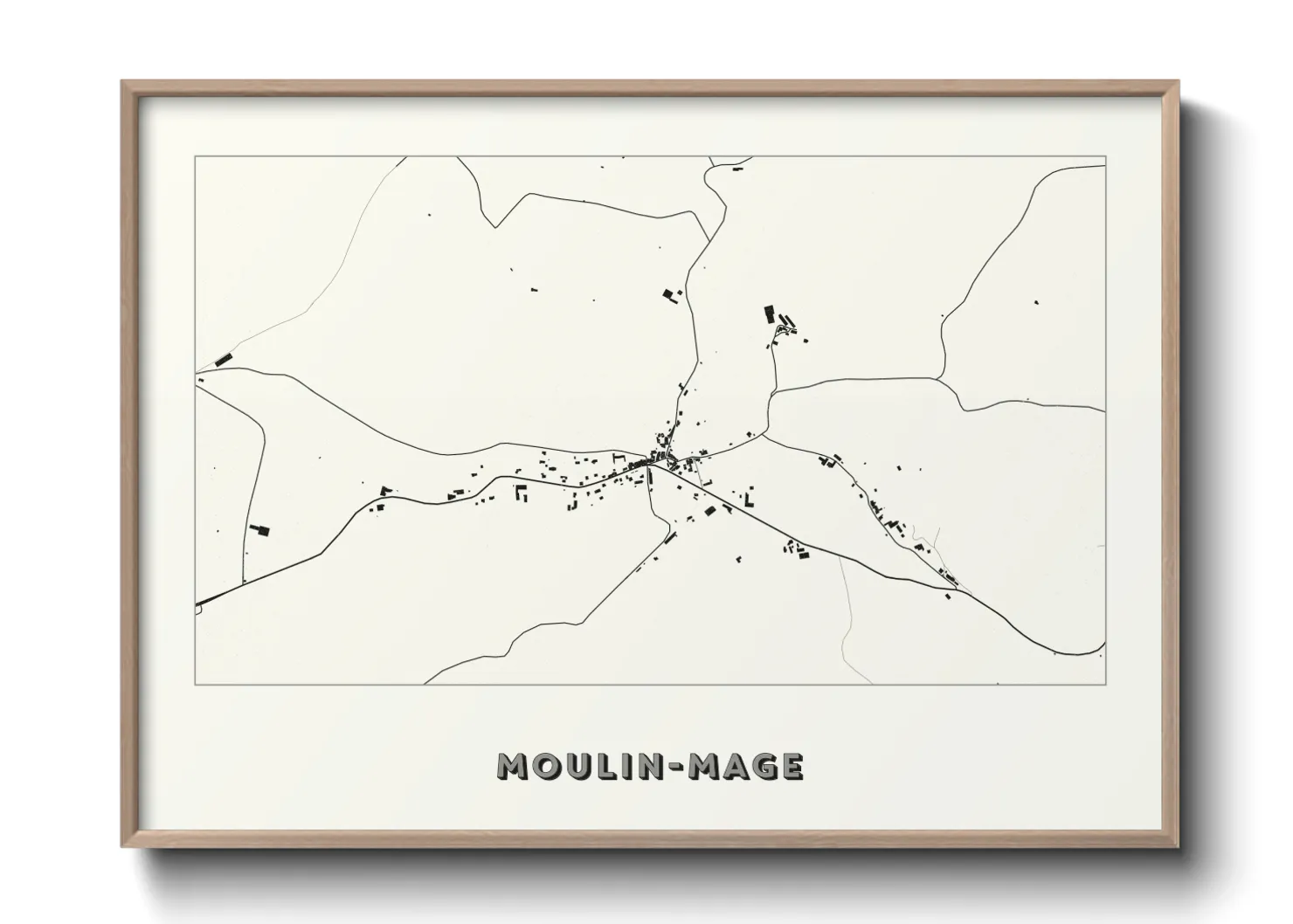 Une affiche de carte sur Moulin-Mage