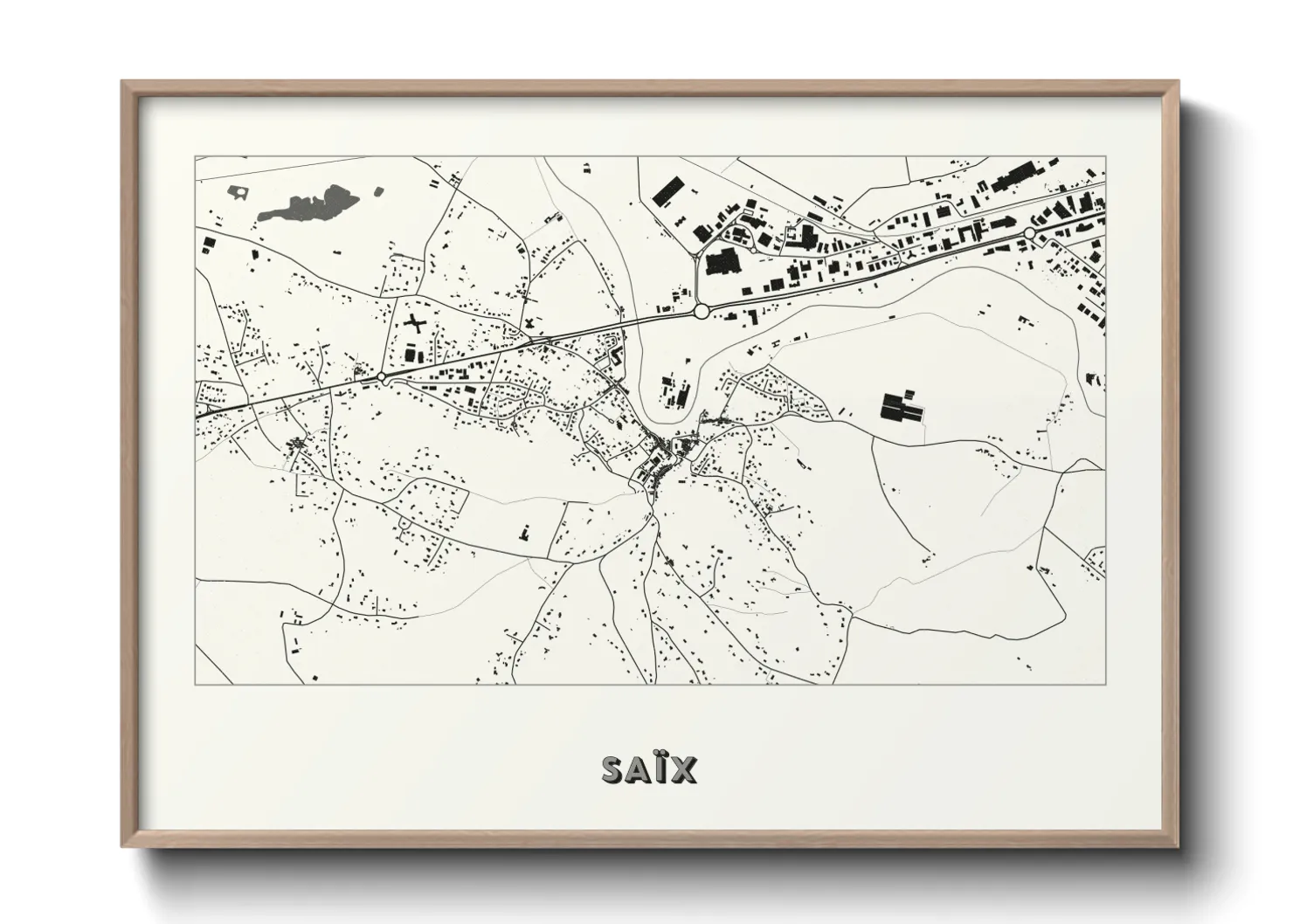 Une affiche de carte sur Saïx