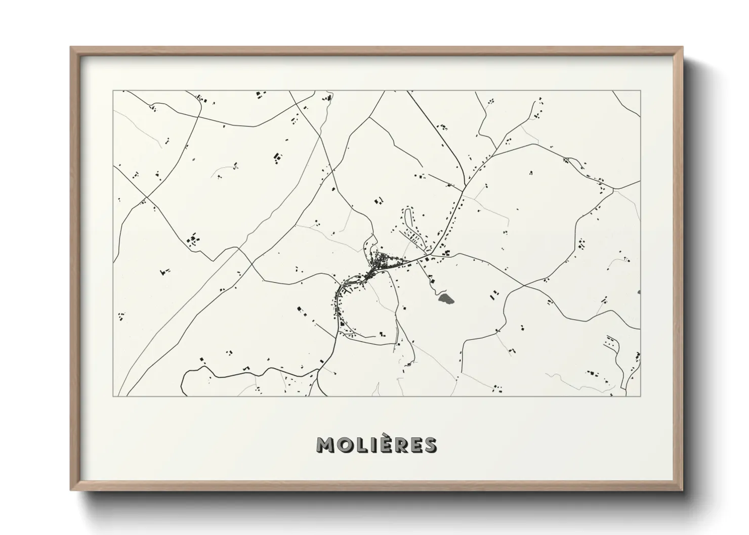 Une affiche de carte sur Molières