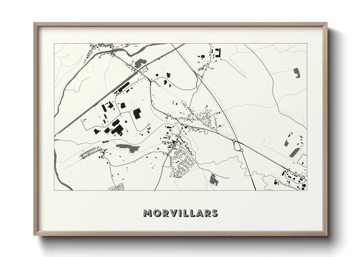 Une affiche de carte sur Morvillars