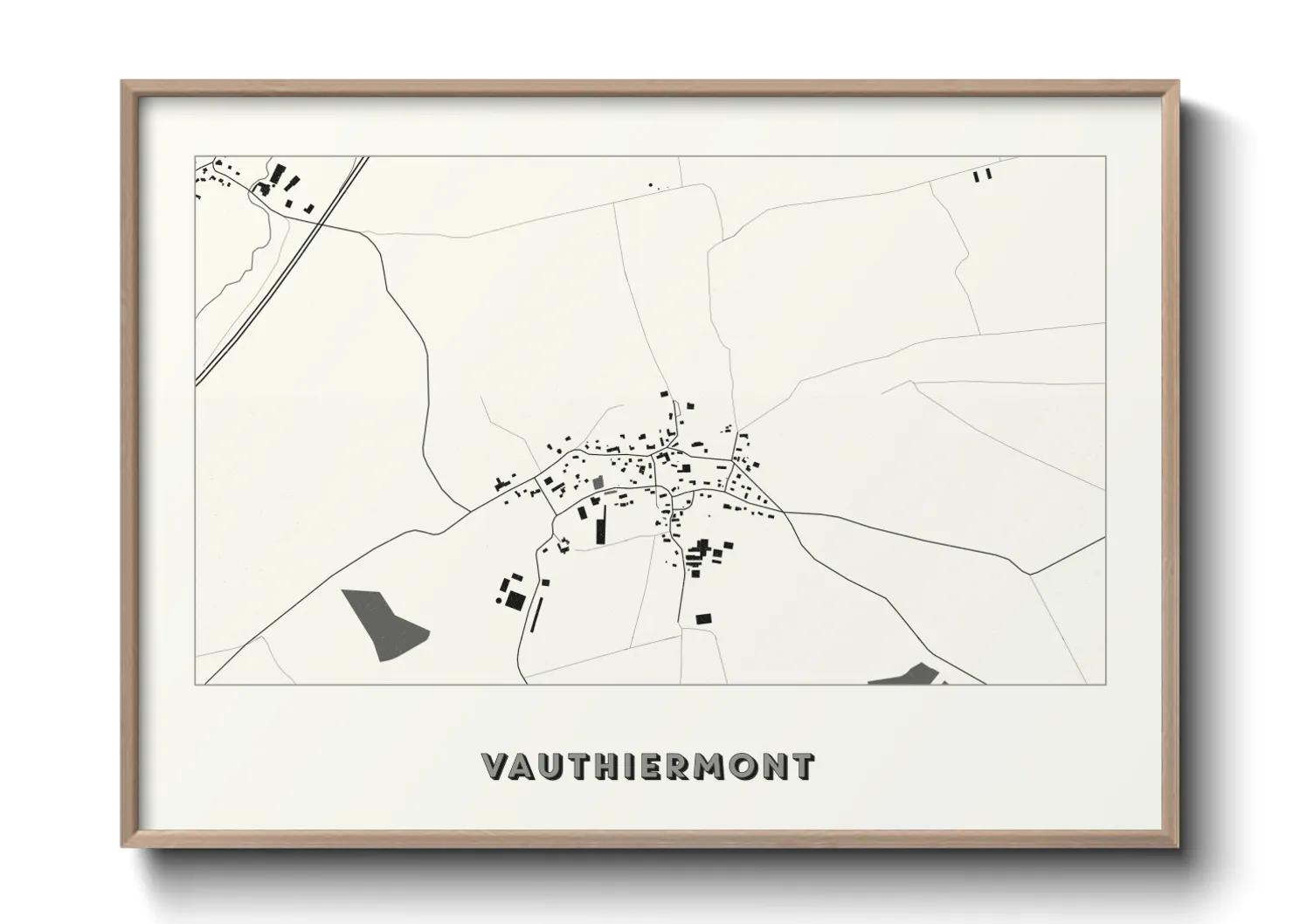 Une affiche de carte sur Vauthiermont