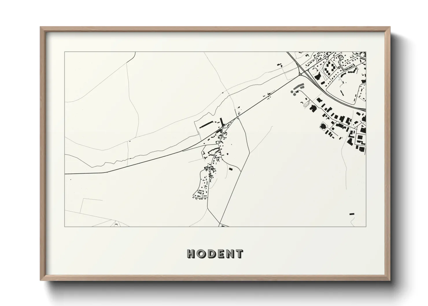 Une affiche de carte sur Hodent