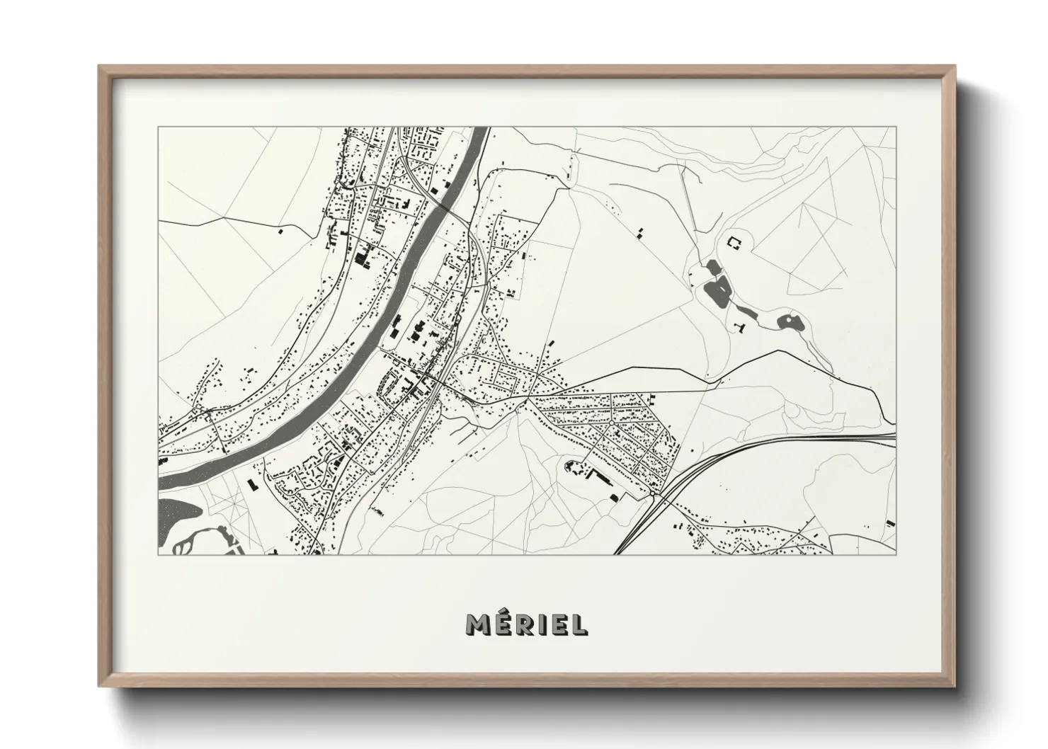 Une affiche de carte sur Mériel