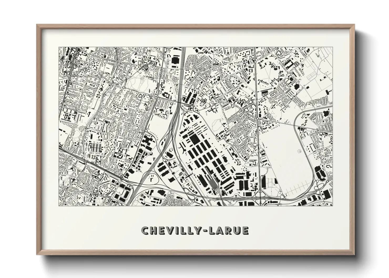 Une affiche de carte sur Chevilly-Larue