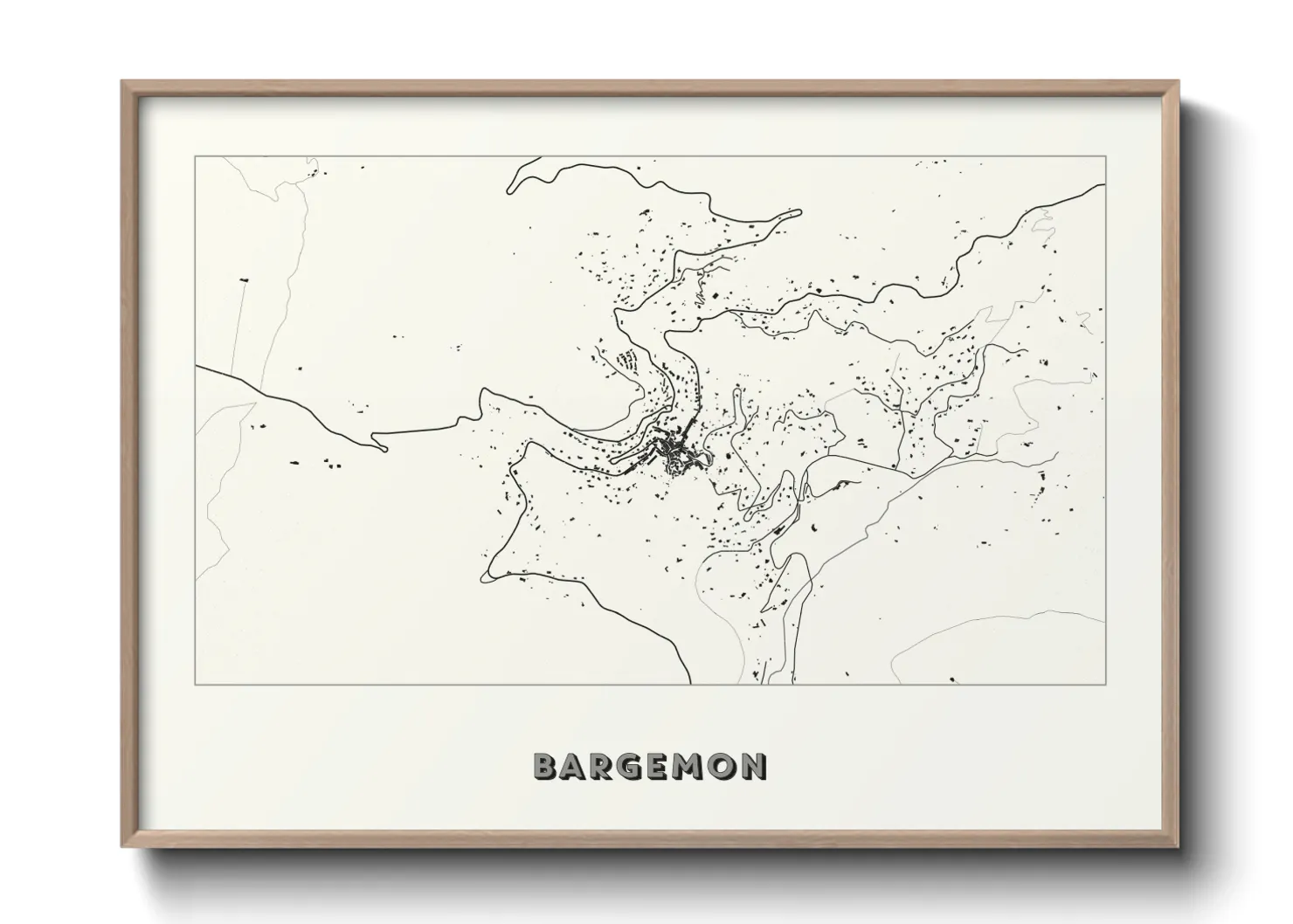 Une affiche de carte sur Bargemon