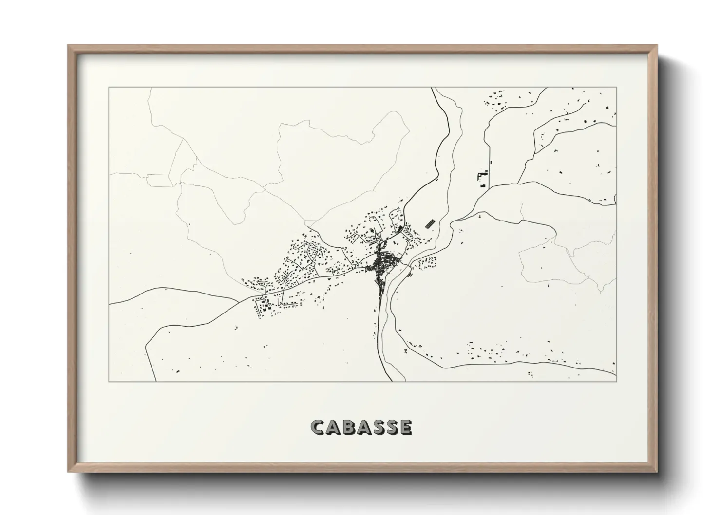 Une affiche de carte sur Cabasse
