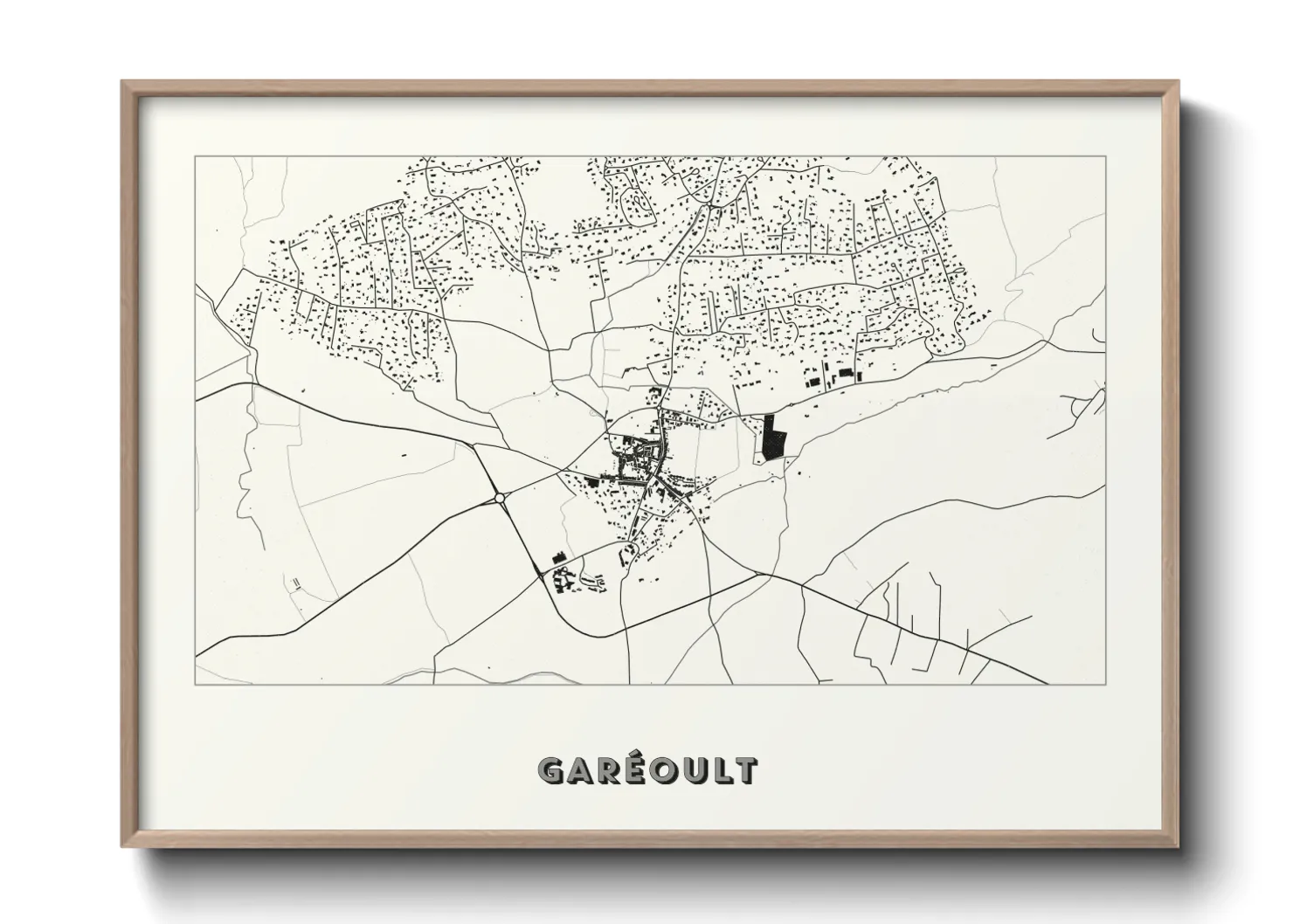 Une affiche de carte sur Garéoult
