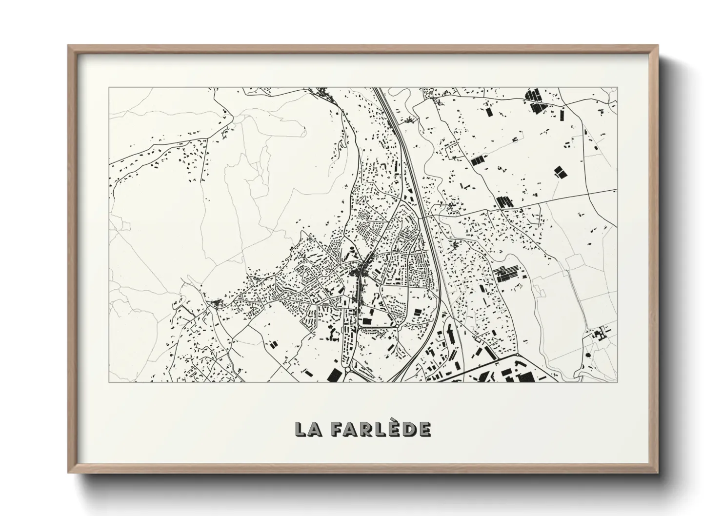 Une affiche de carte sur La Farlède