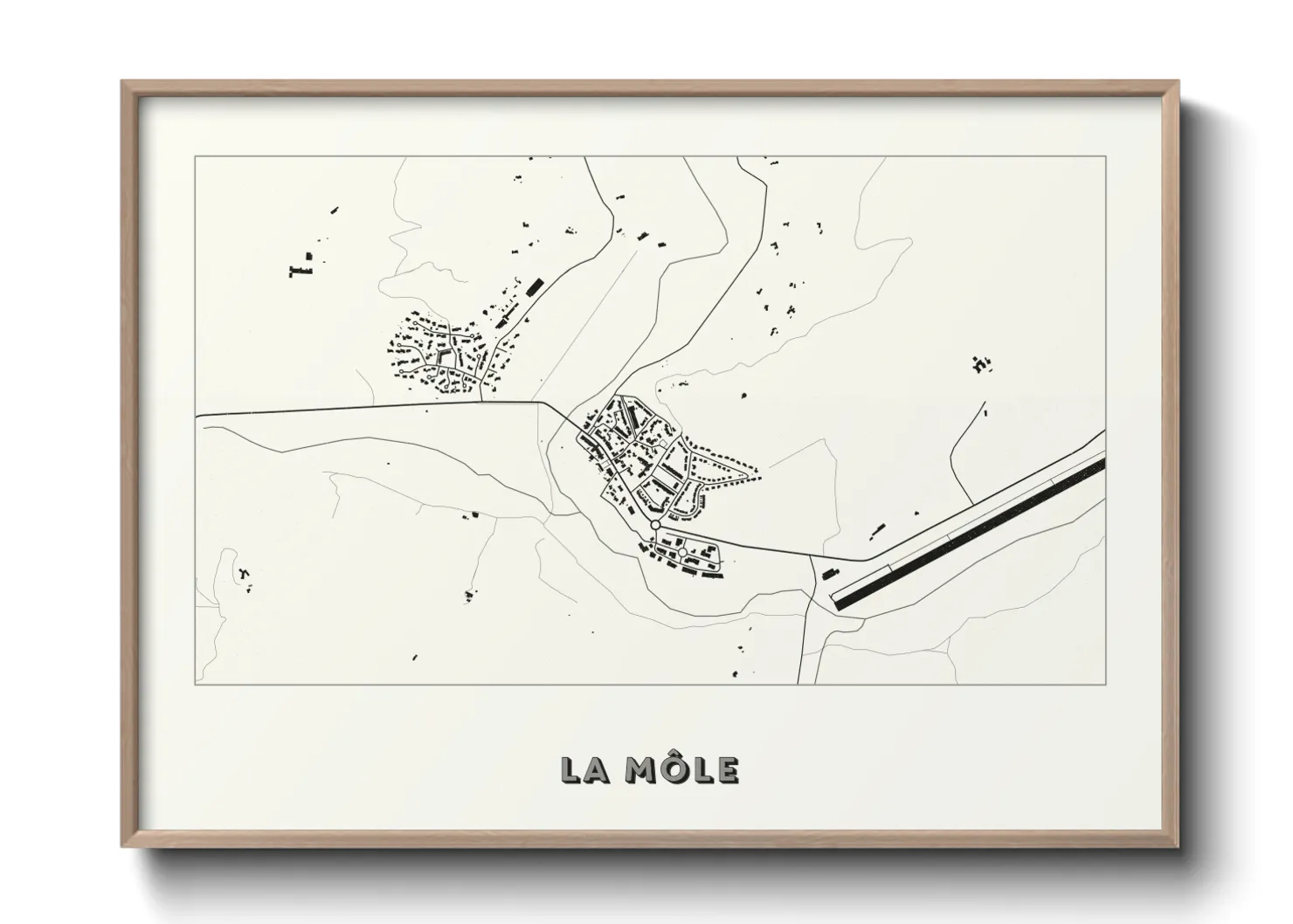 Une affiche de carte sur La Môle