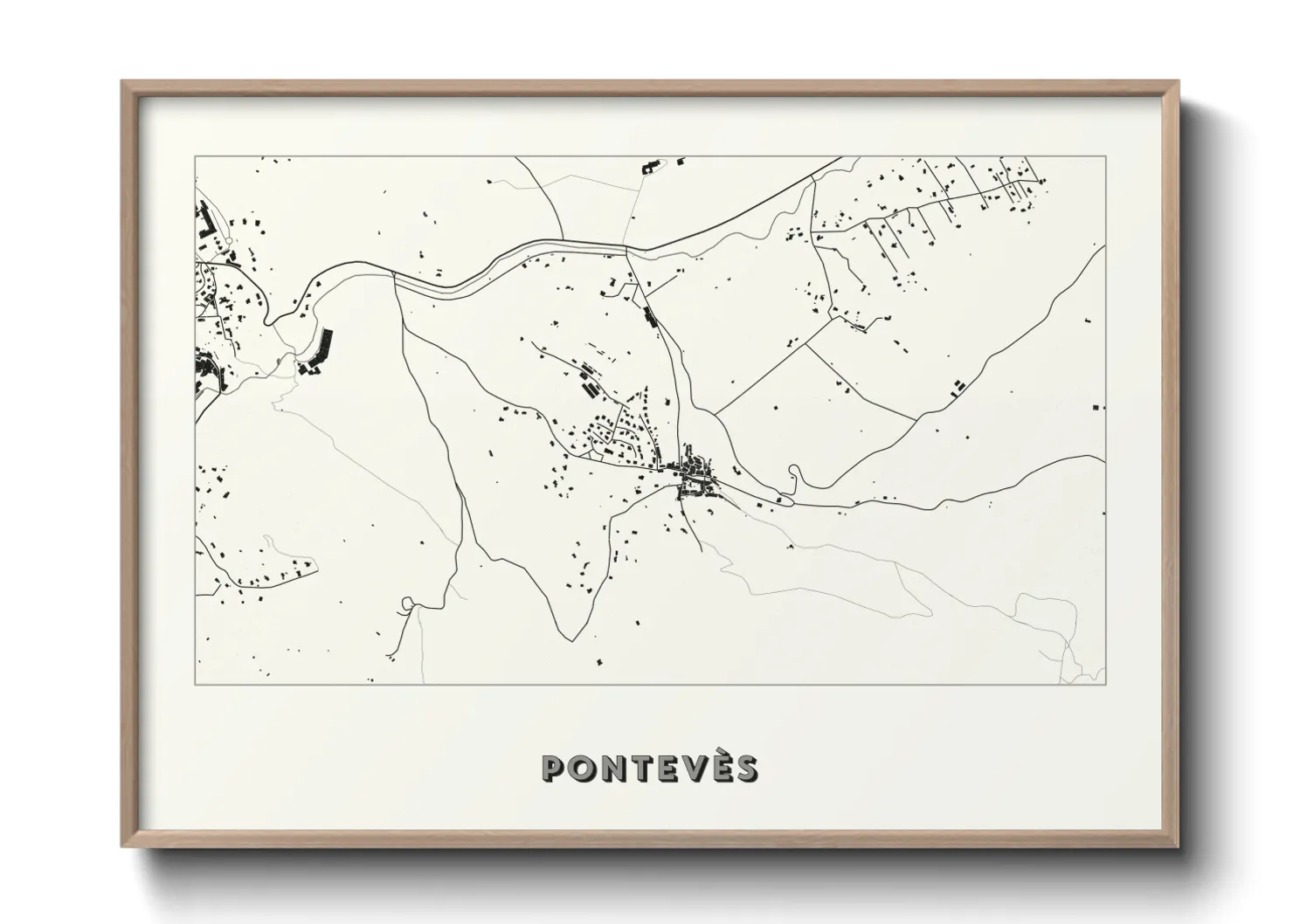 Une affiche de carte sur Pontevès