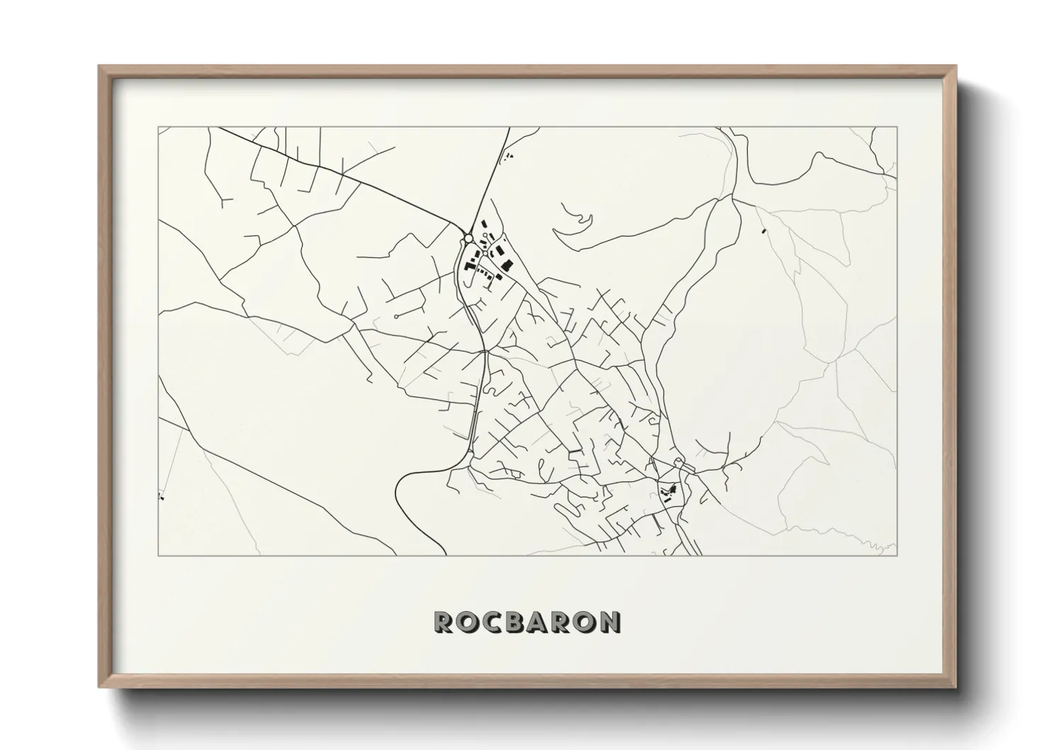 Une affiche de carte sur Rocbaron
