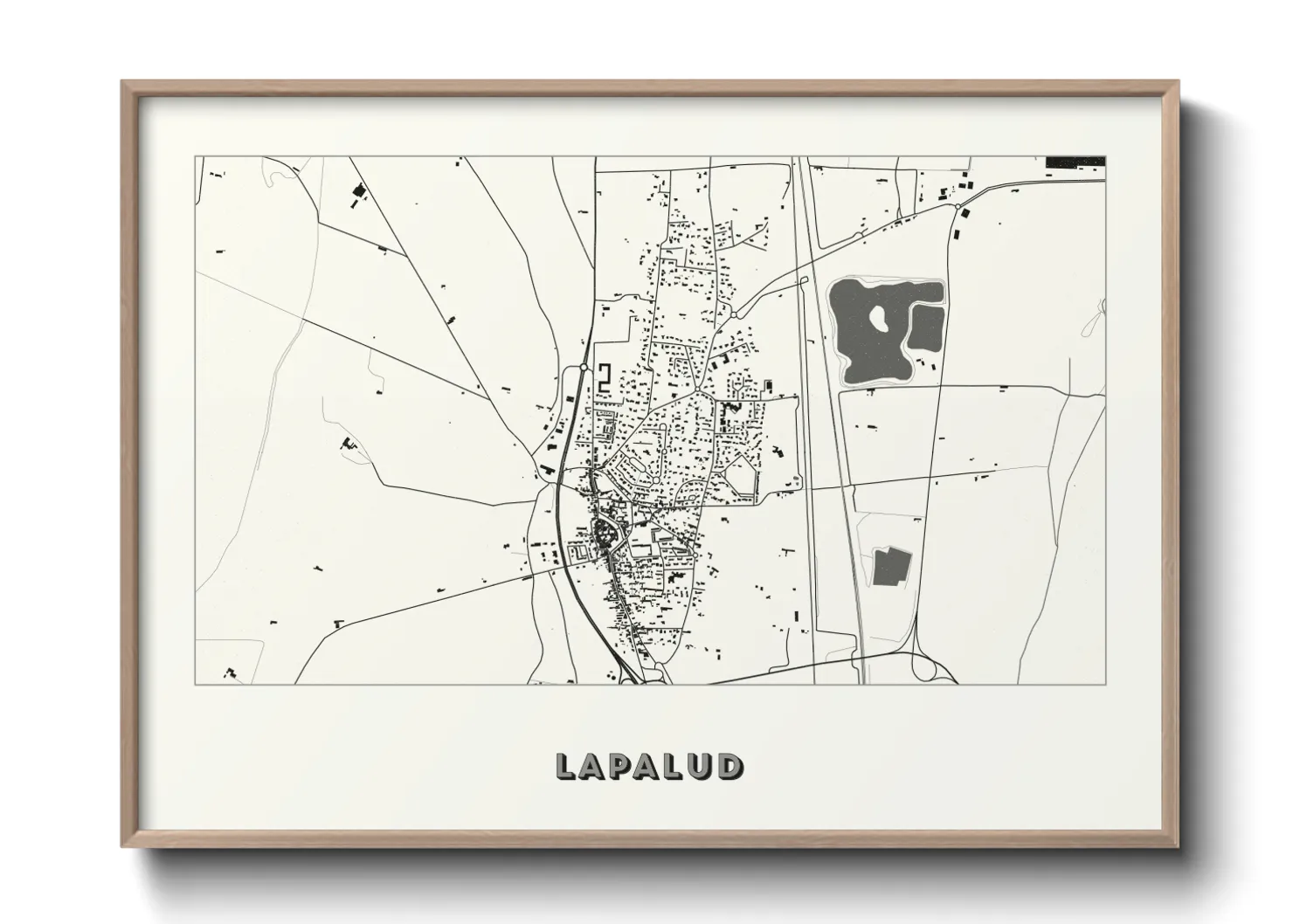 Une affiche de carte sur Lapalud