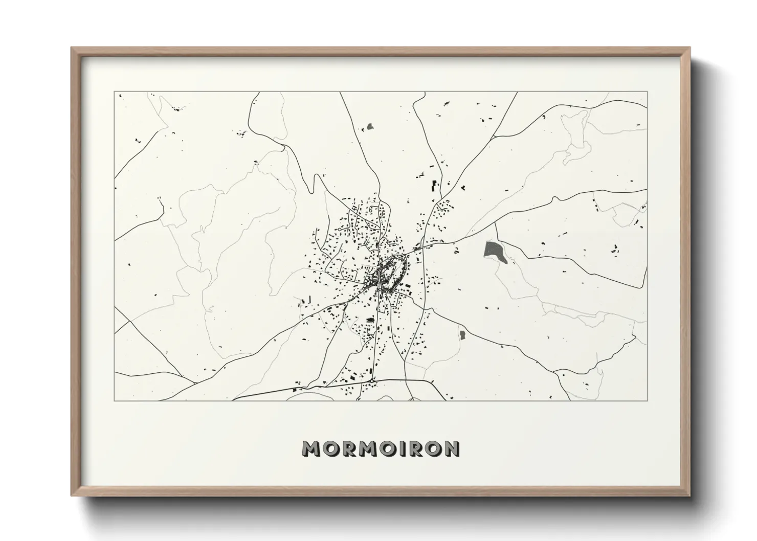 Une affiche de carte sur Mormoiron