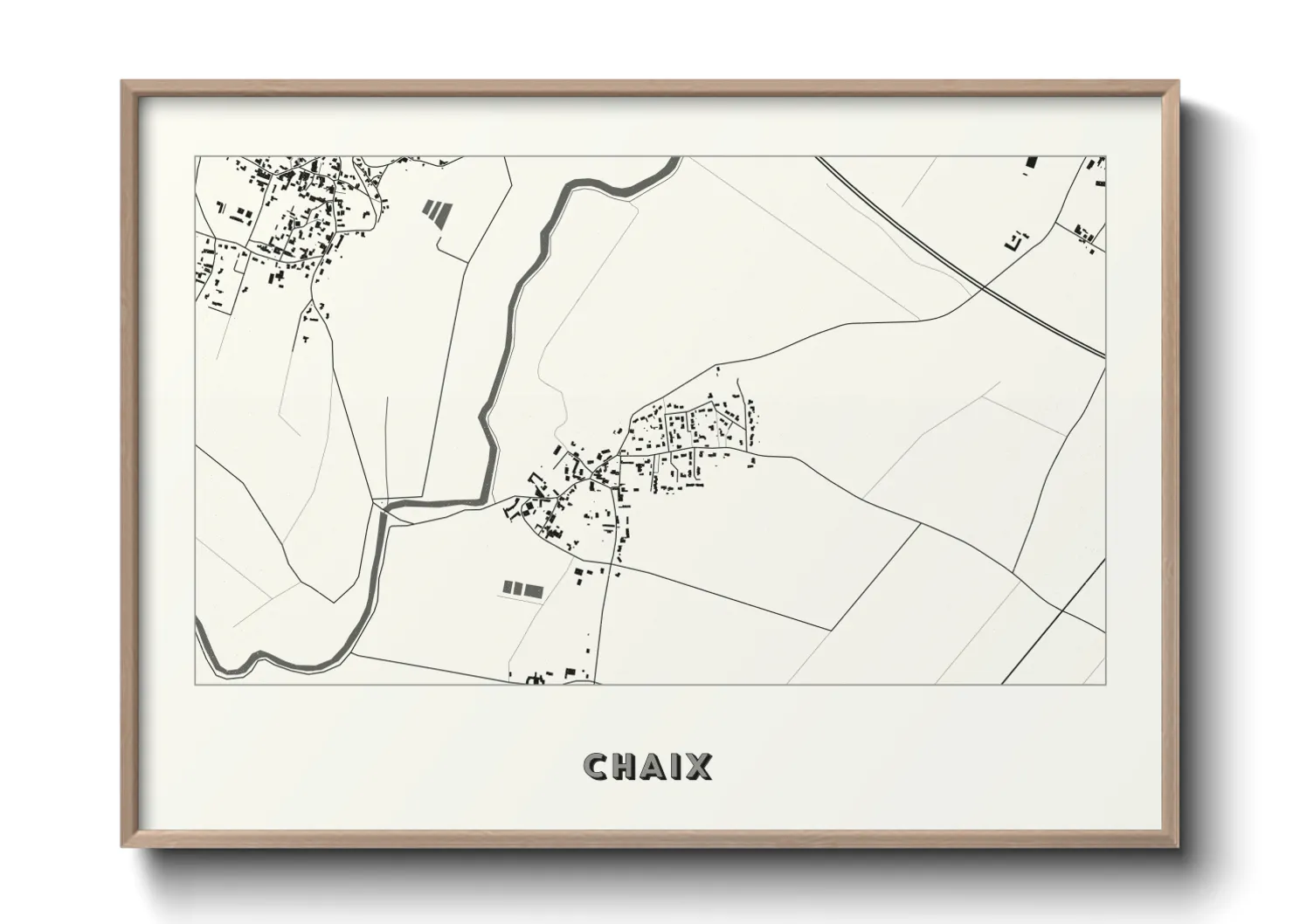 Une affiche de carte sur Chaix