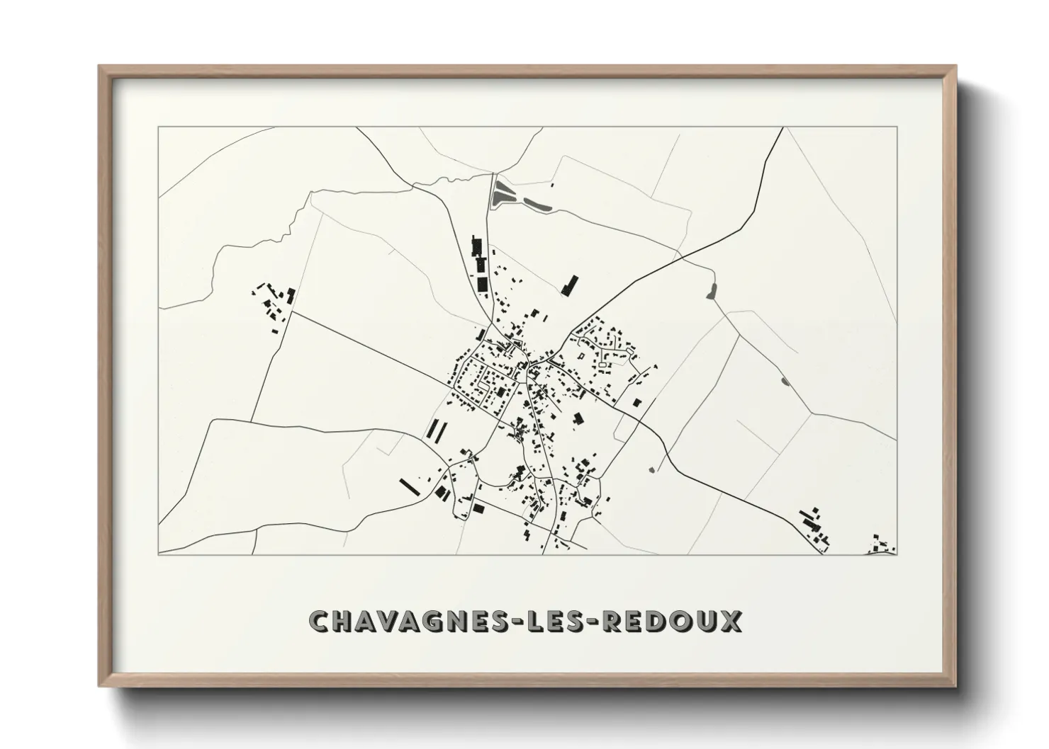 Une affiche de carte sur Chavagnes-les-Redoux