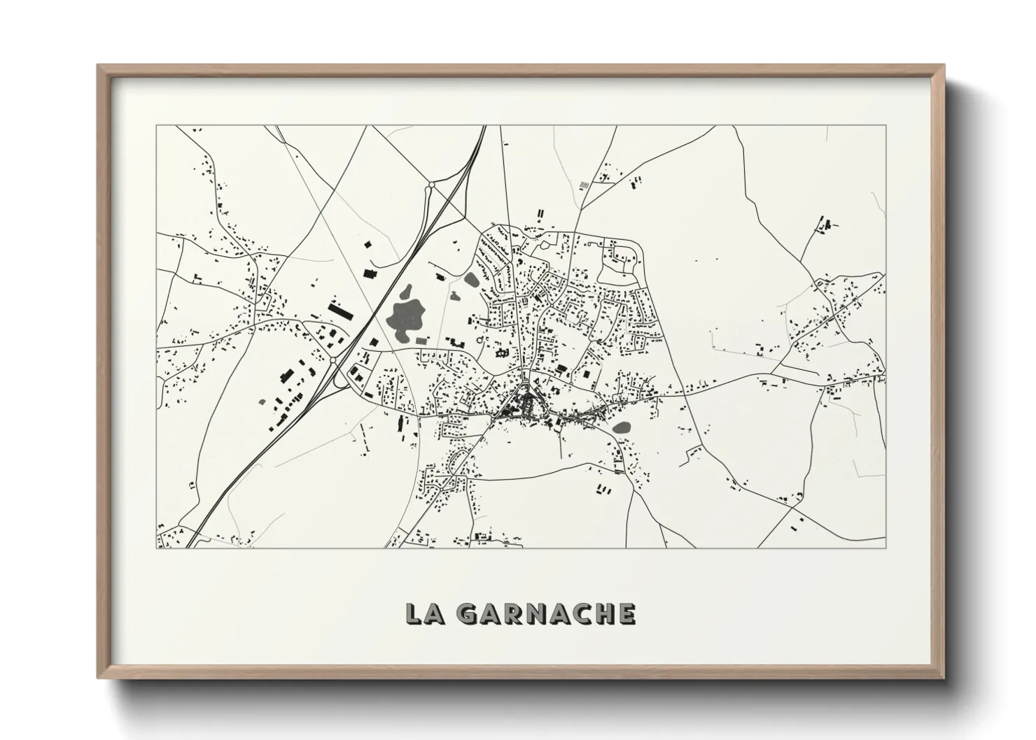 Une affiche de carte sur La Garnache