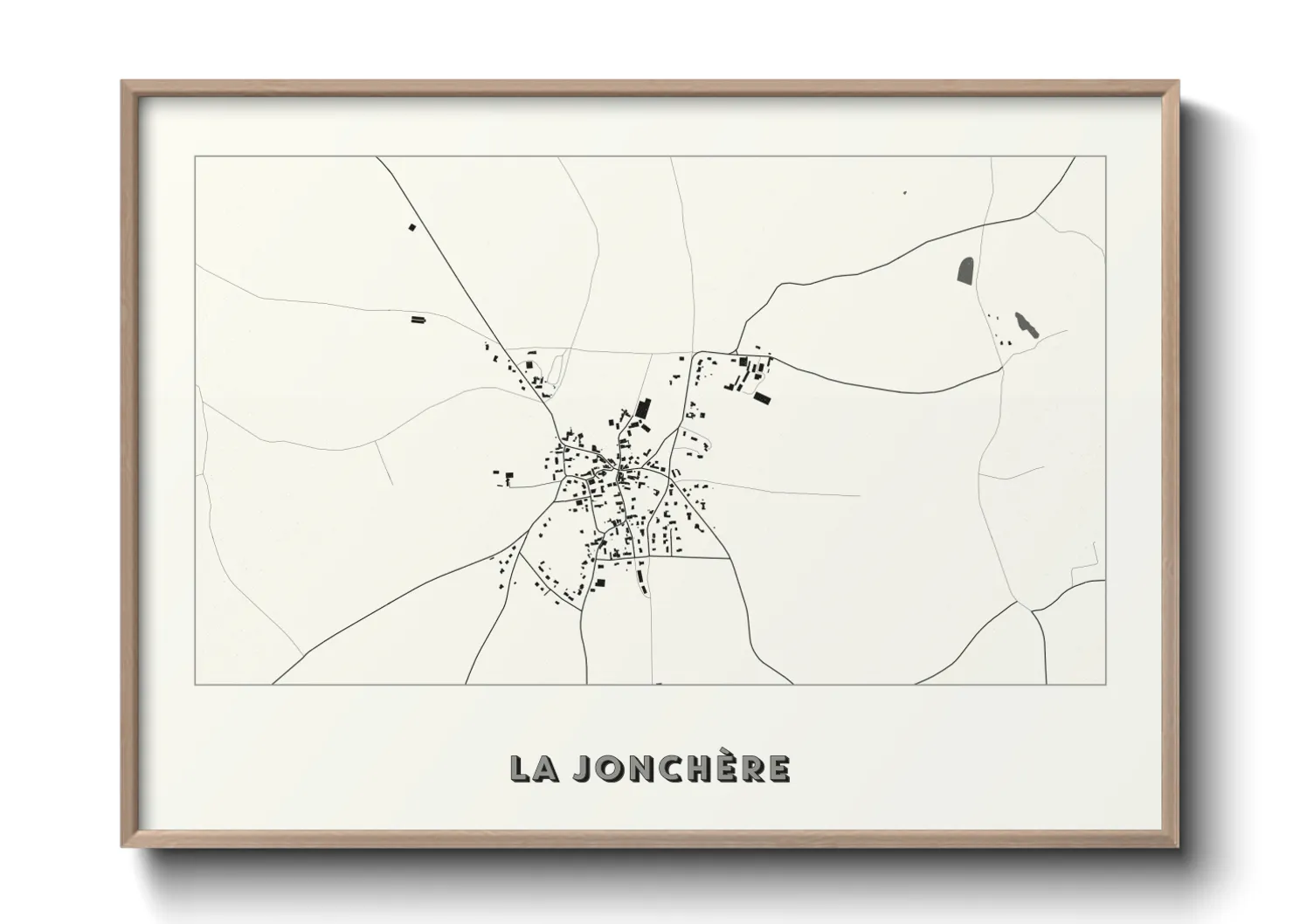 Une affiche de carte sur La Jonchère