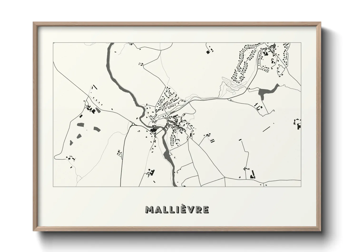 Une affiche de carte sur Mallièvre
