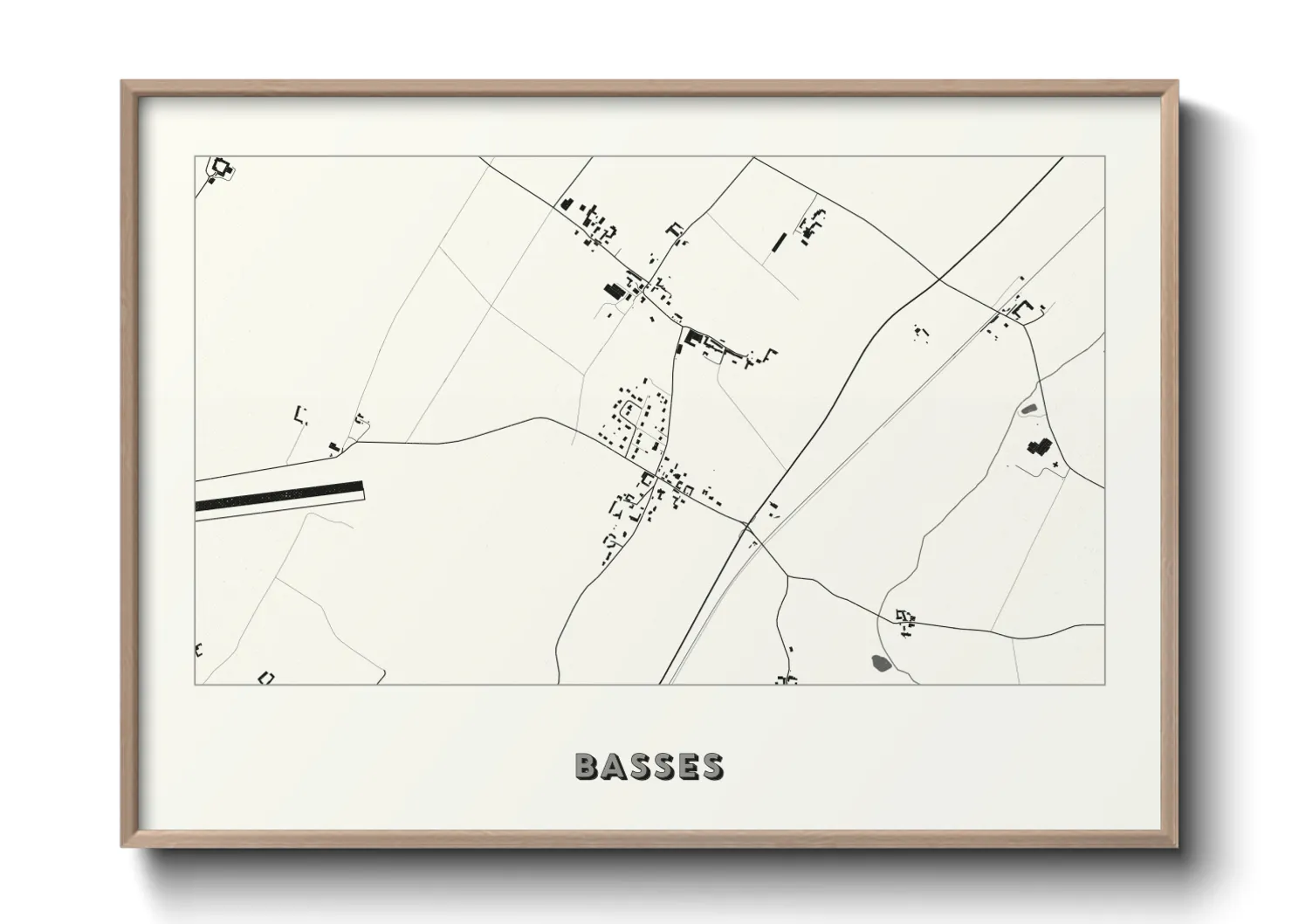 Une affiche de carte sur Basses