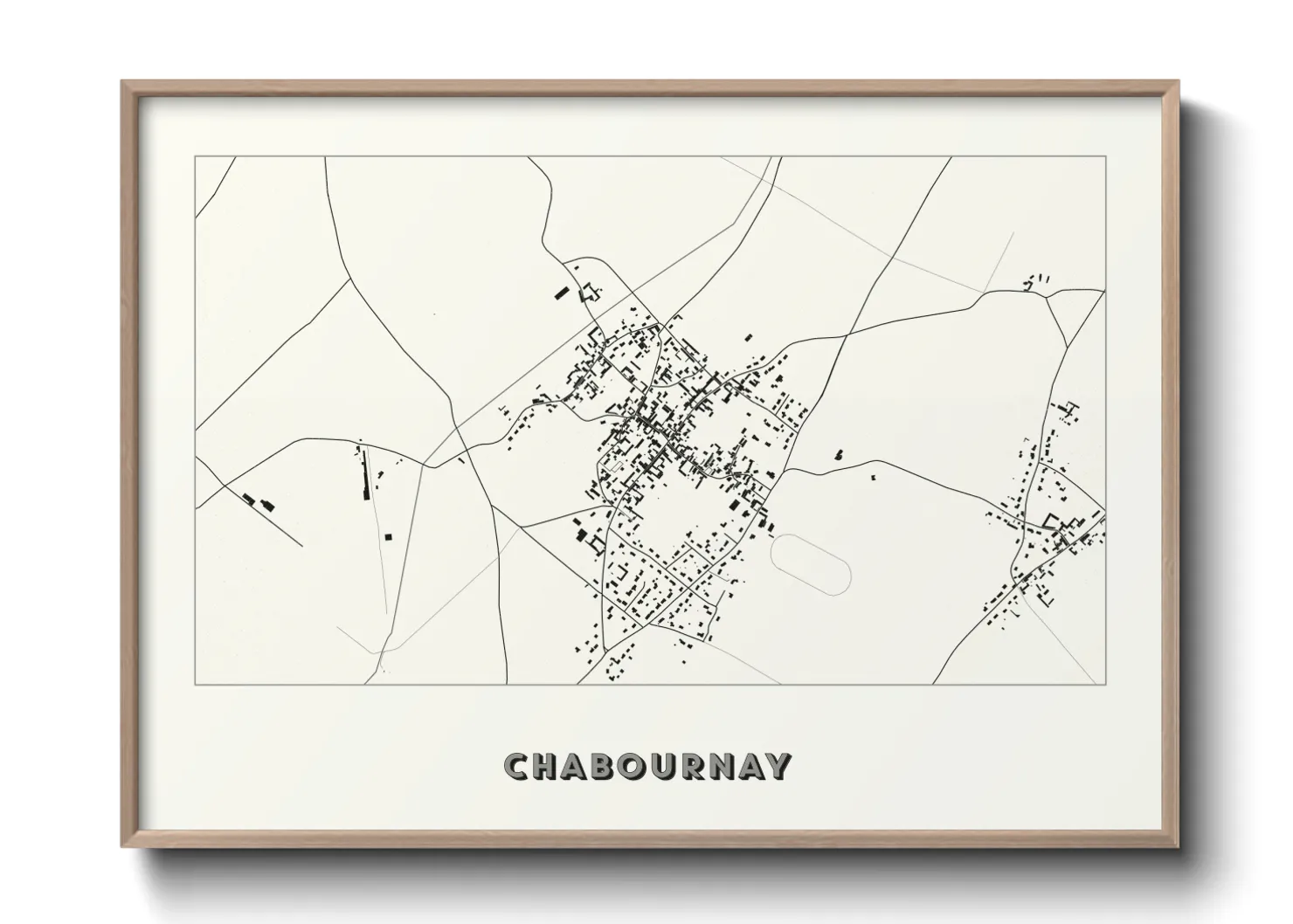 Une affiche de carte sur Chabournay