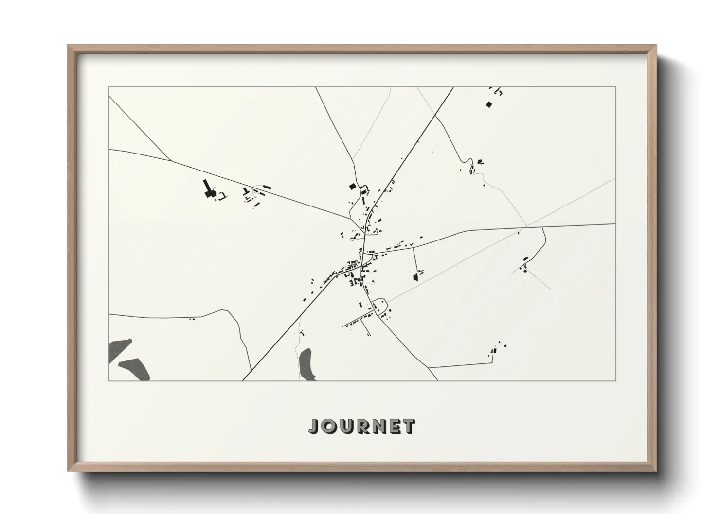 Une affiche de carte sur Journet
