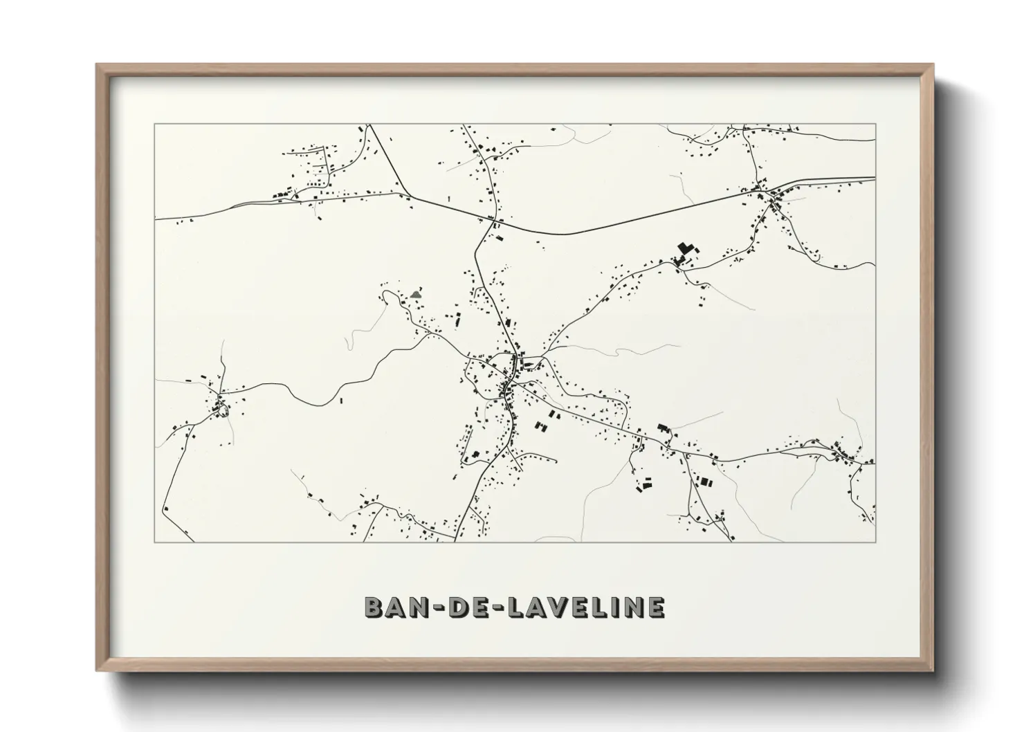 Une affiche de carte sur Ban-de-Laveline