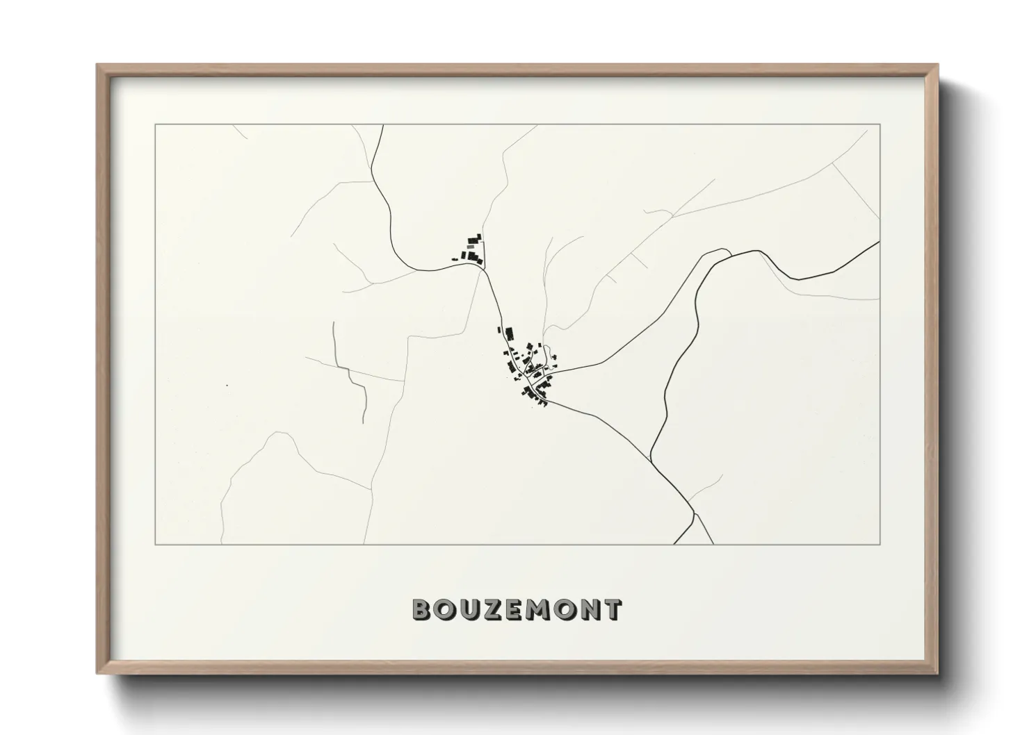 Une affiche de carte sur Bouzemont