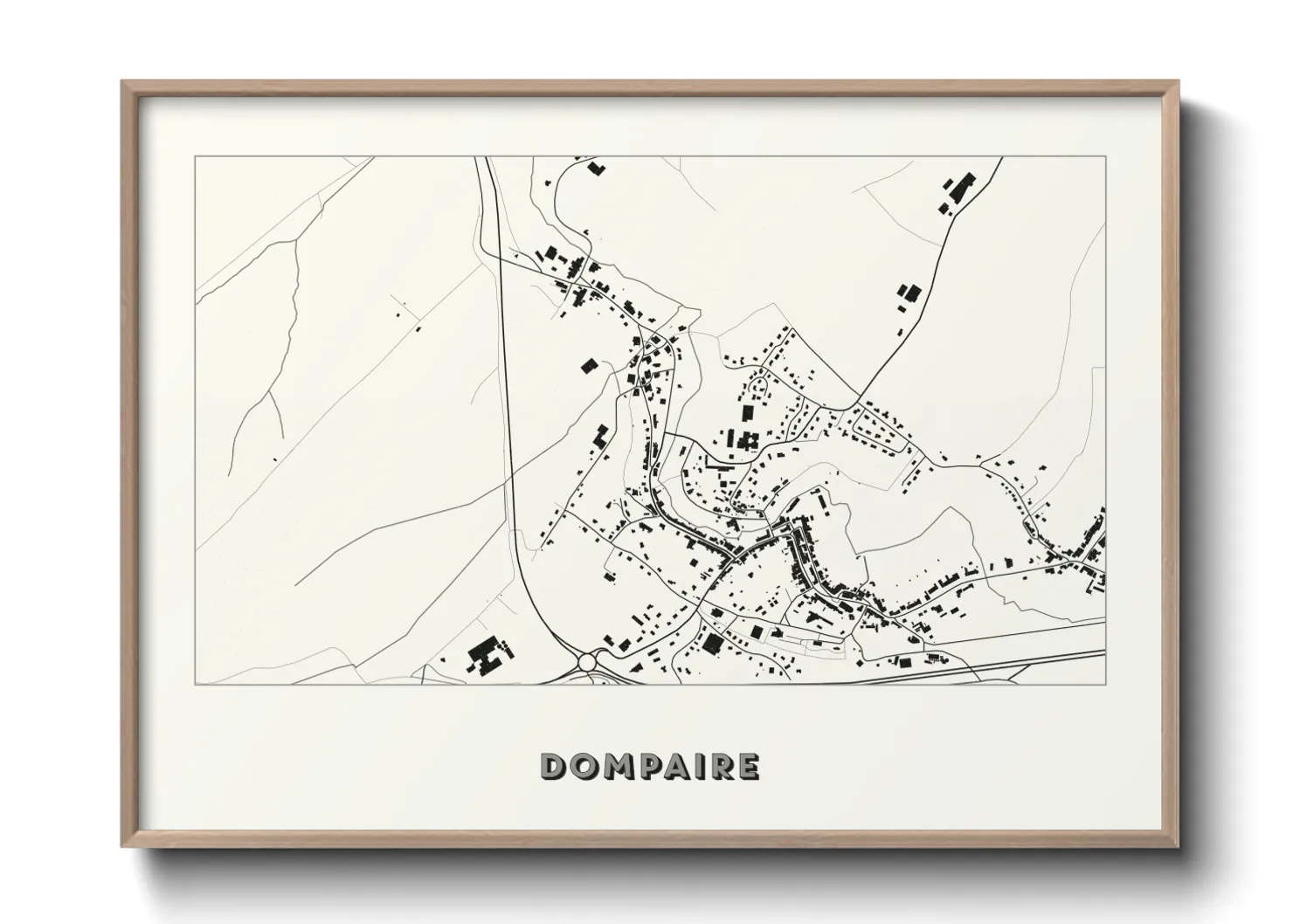 Une affiche de carte sur Dompaire