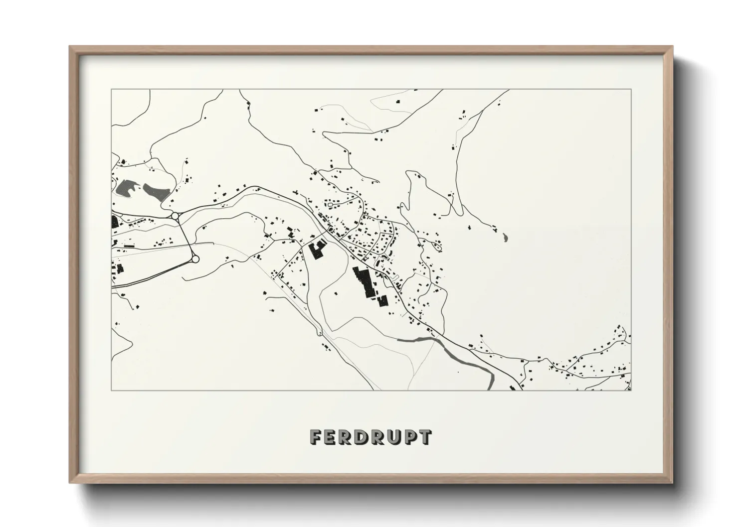 Une affiche de carte sur Ferdrupt