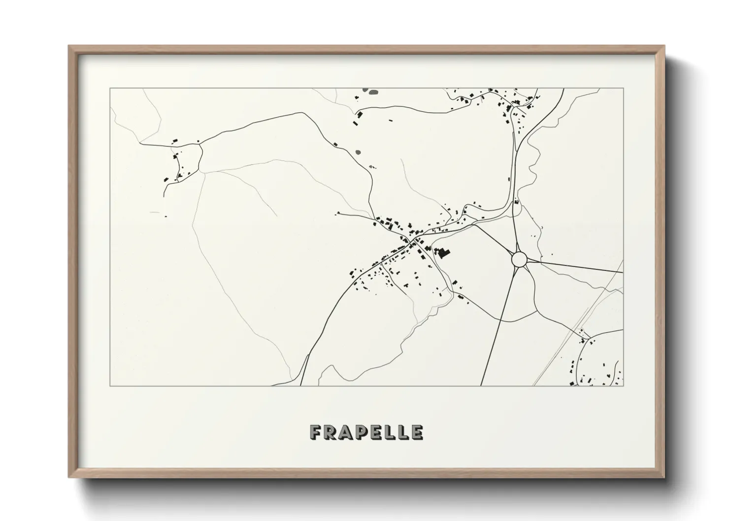 Une affiche de carte sur Frapelle