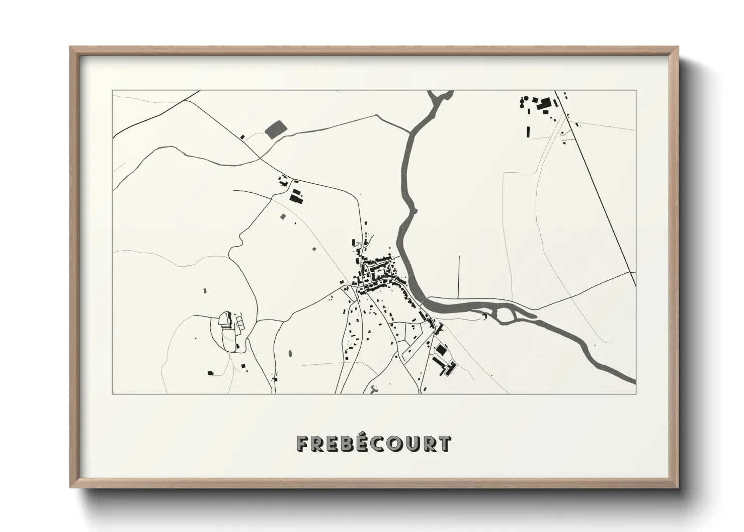 Une affiche de carte sur Frebécourt