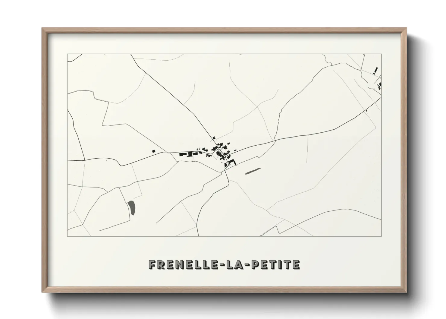 Une affiche de carte sur Frenelle-la-Petite