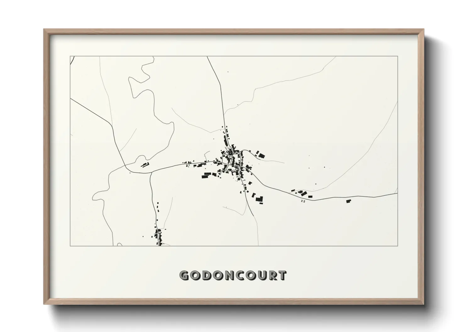 Une affiche de carte sur Godoncourt