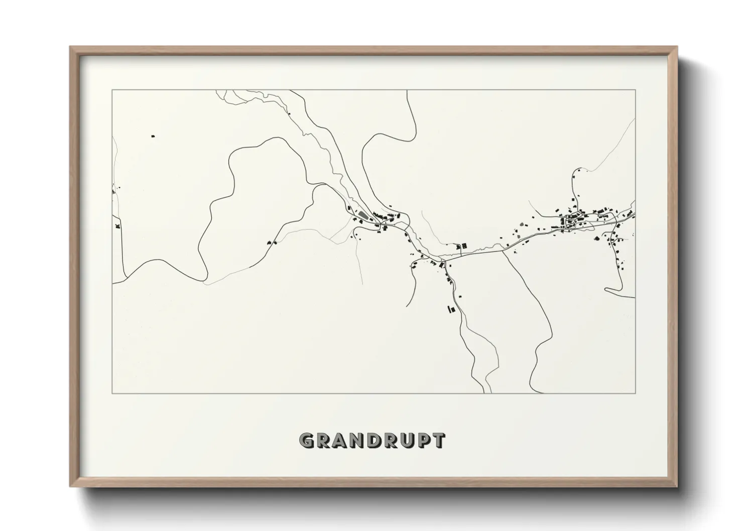 Une affiche de carte sur Grandrupt