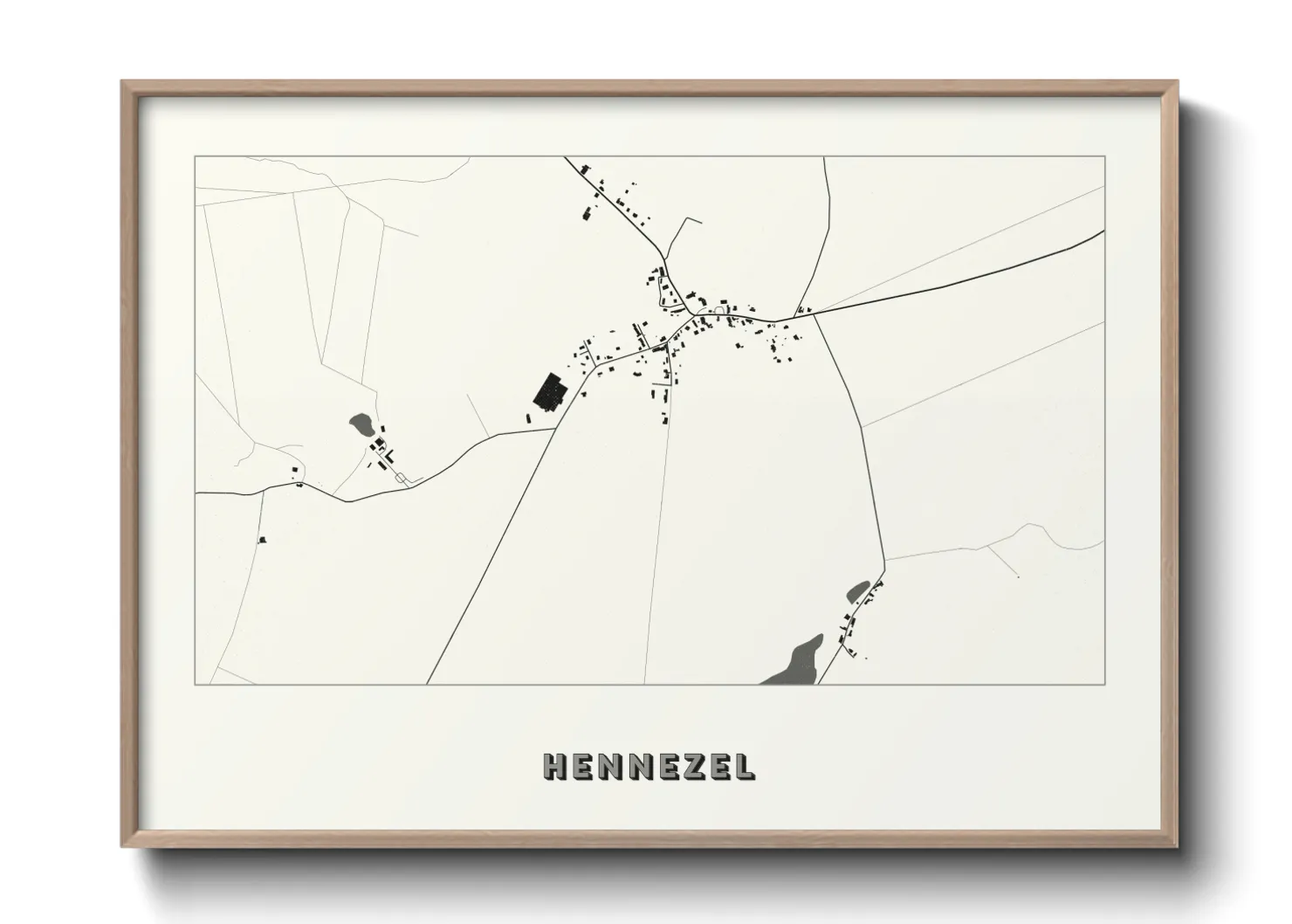 Une affiche de carte sur Hennezel
