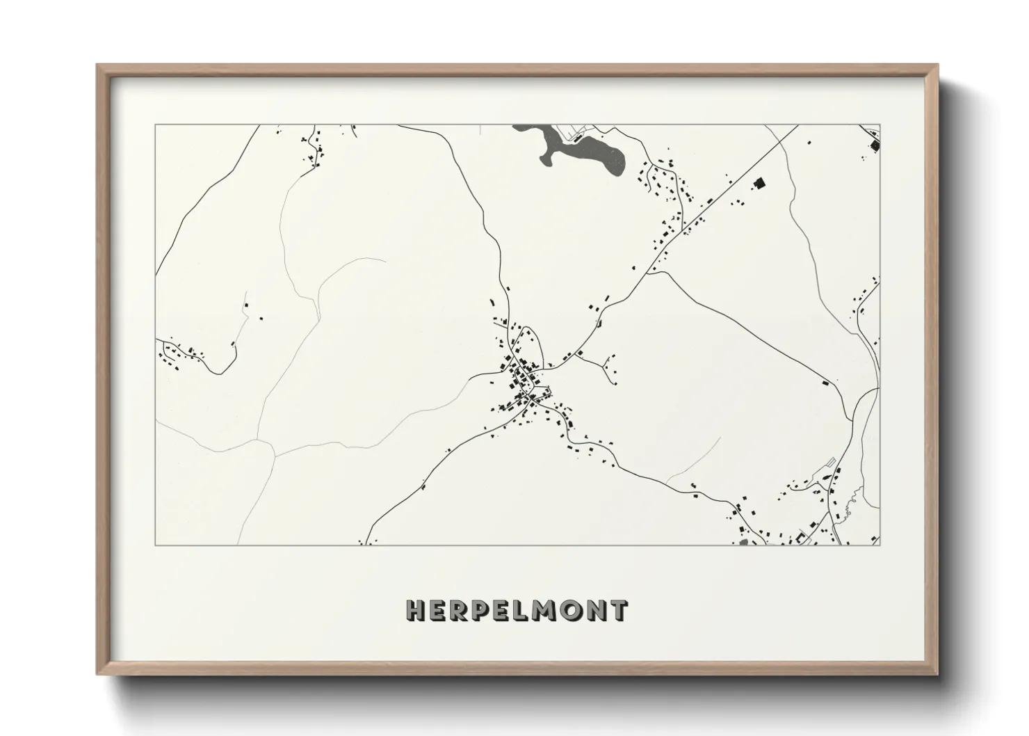 Une affiche de carte sur Herpelmont
