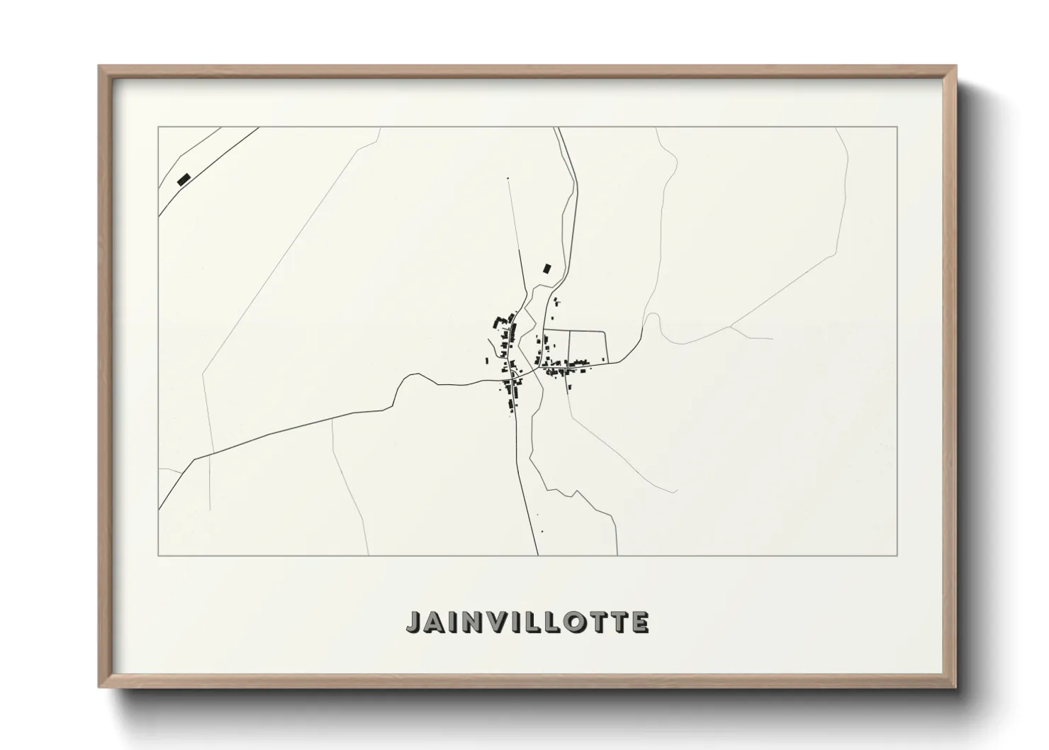 Une affiche de carte sur Jainvillotte