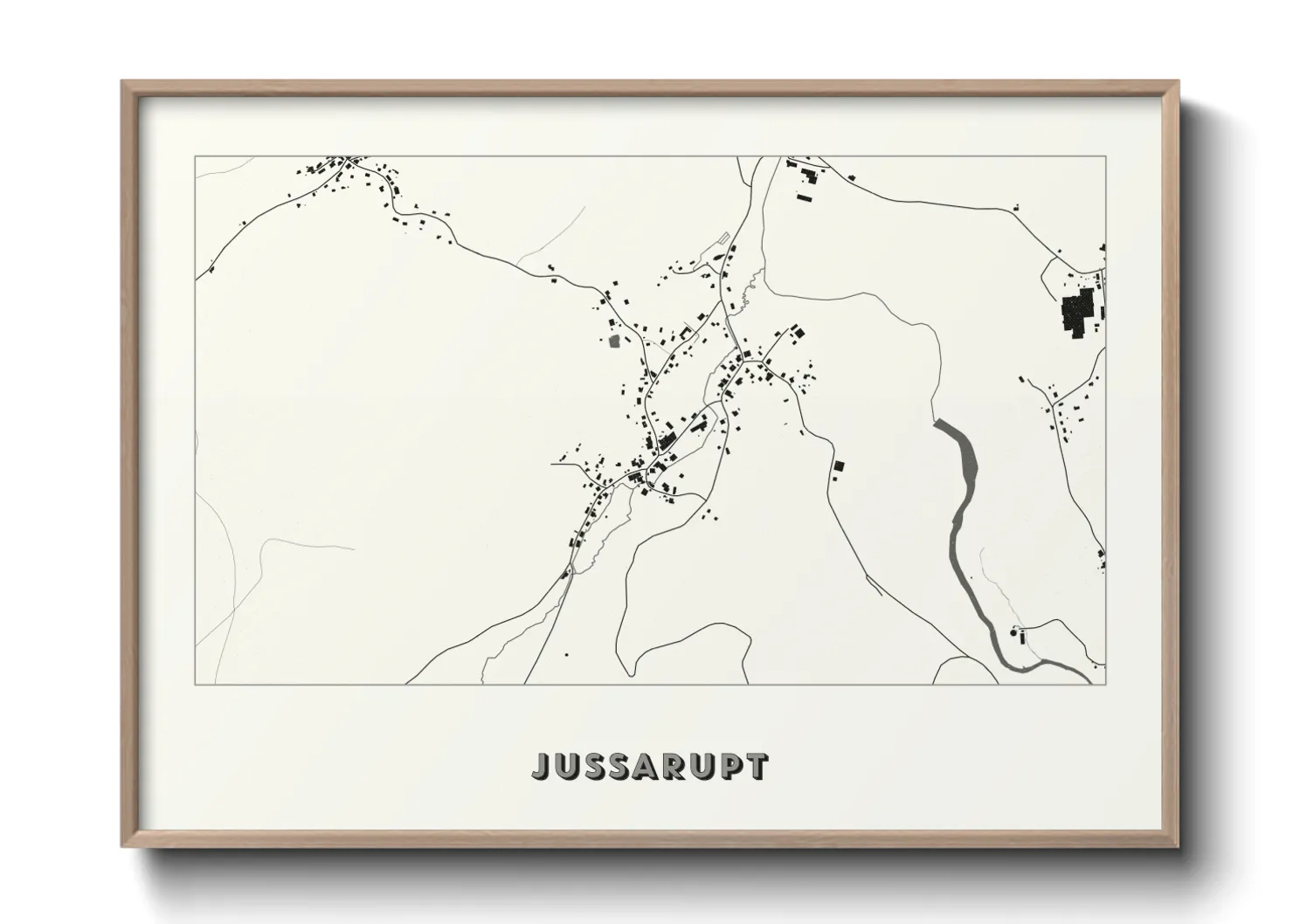 Une affiche de carte sur Jussarupt