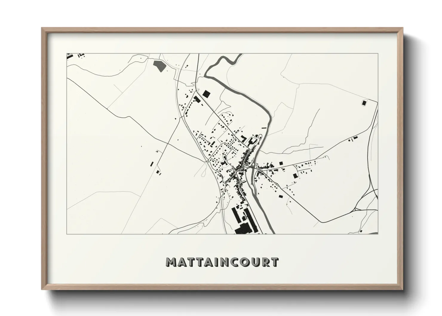 Une affiche de carte sur Mattaincourt