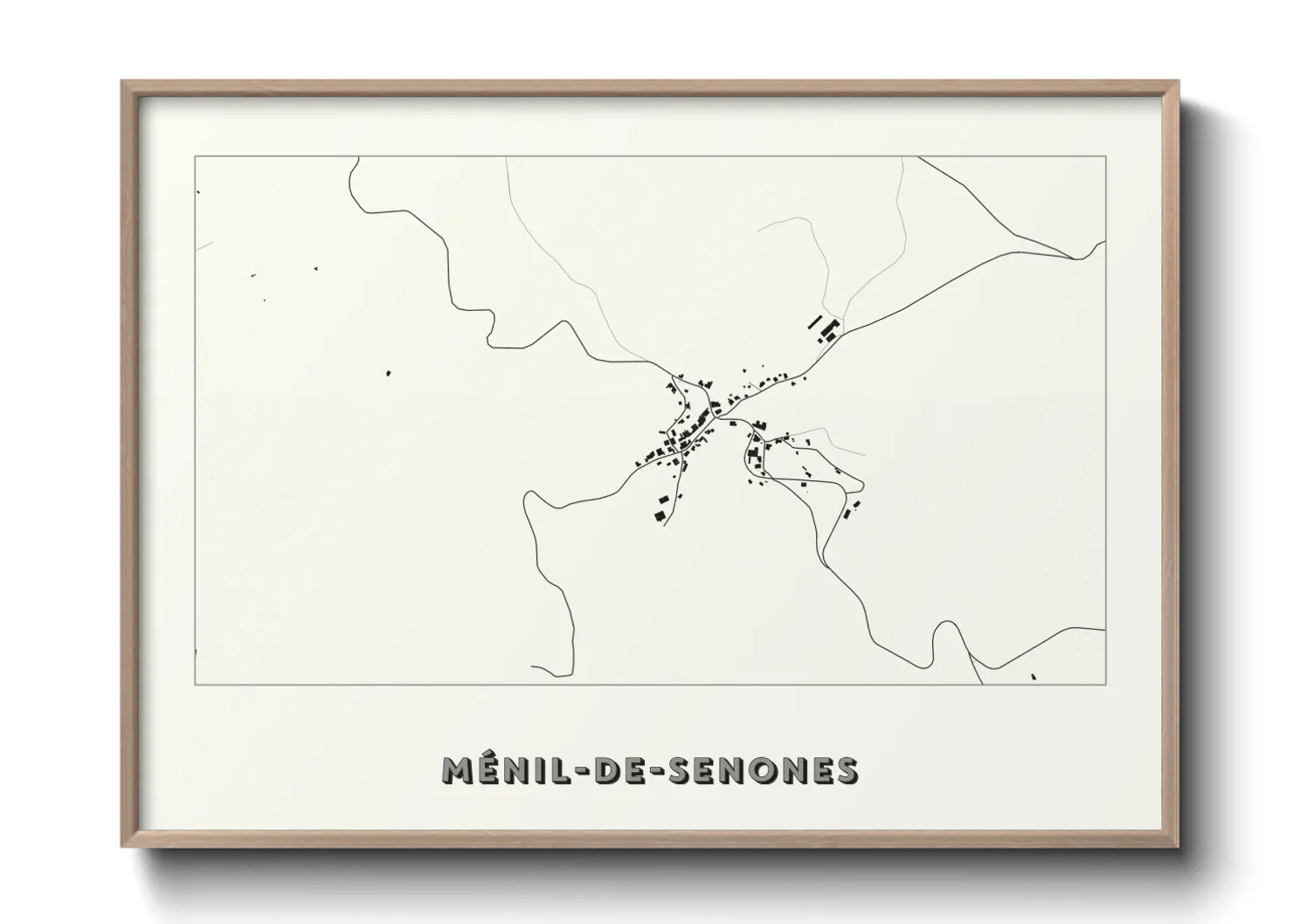 Une affiche de carte sur Ménil-de-Senones