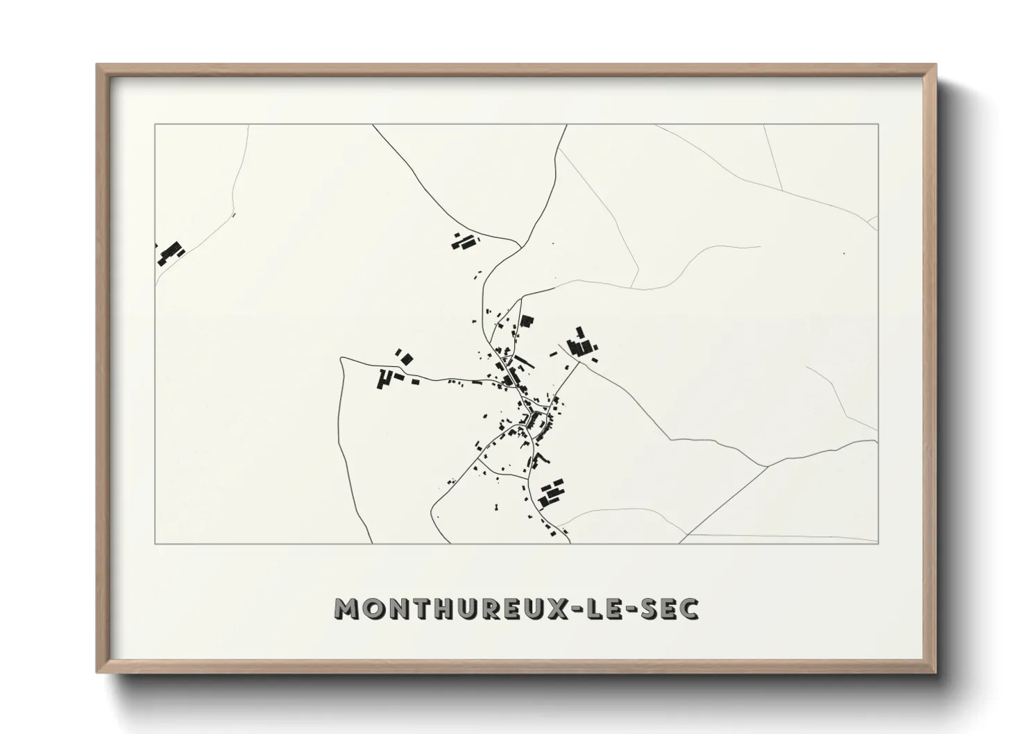 Une affiche de carte sur Monthureux-le-Sec