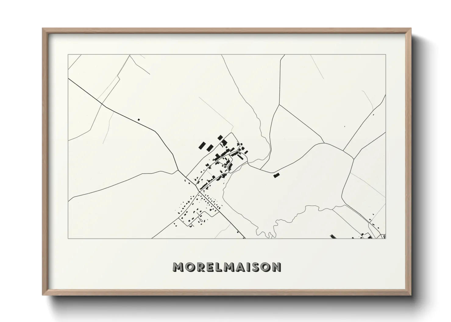 Une affiche de carte sur Morelmaison