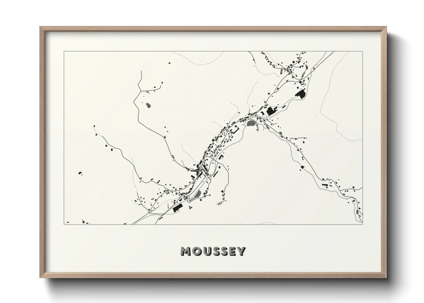 Une affiche de carte sur Moussey