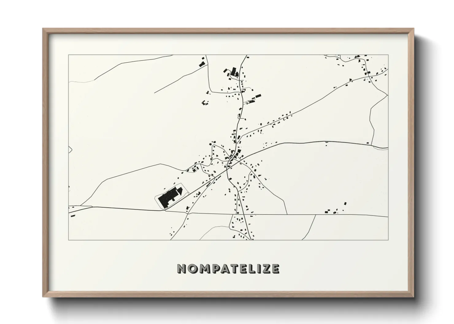 Une affiche de carte sur Nompatelize