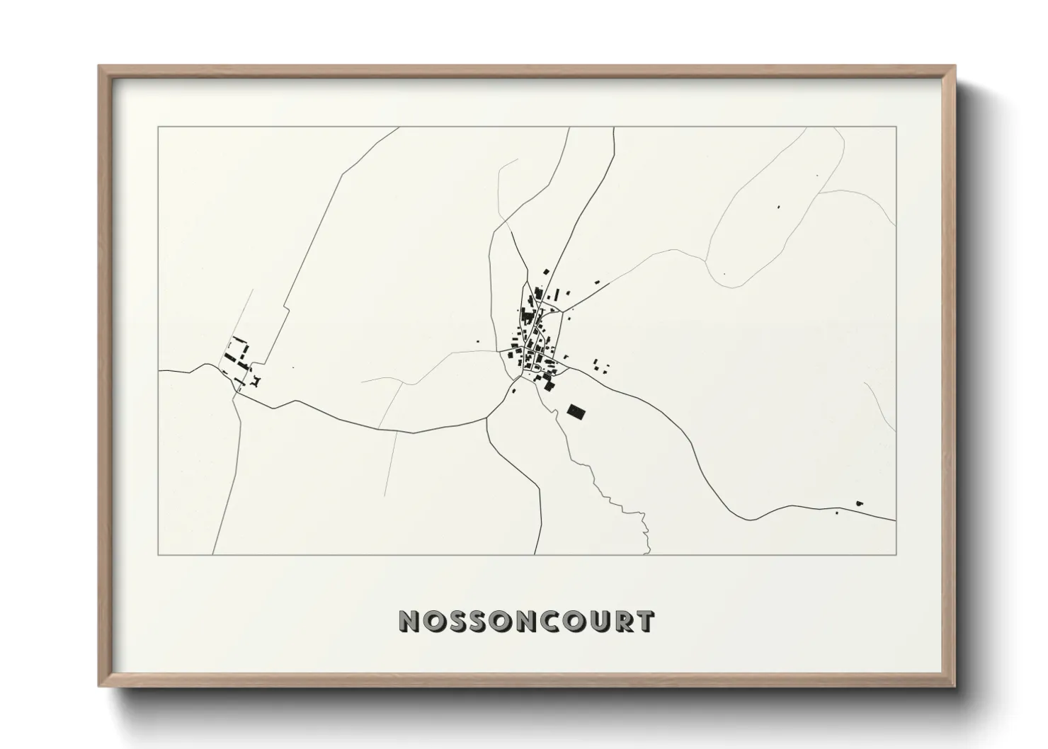 Une affiche de carte sur Nossoncourt